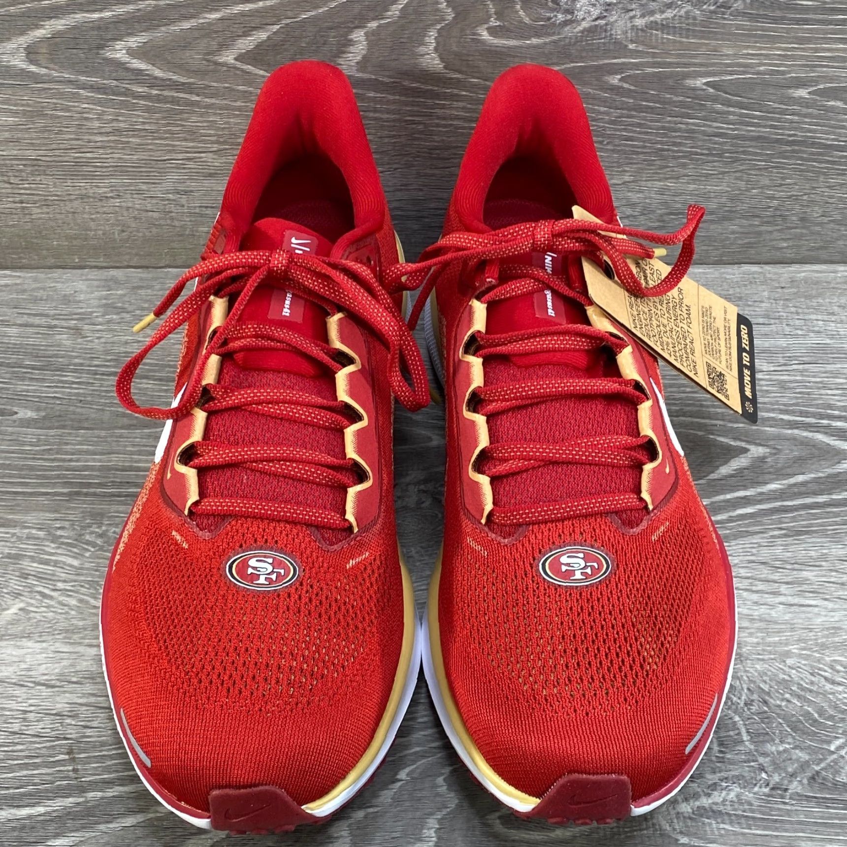 Nike Nike Air Zoom Pegasus 41 Mens 11.5 San Francisco 49ers Red NFL Football Shoe NEW Size US 11 / EU 44 - 3 Thumbnail