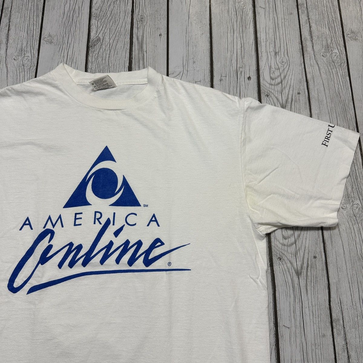 Vintage Vintage AOL tee Size US XL / EU 56 / 4 - 3 Thumbnail