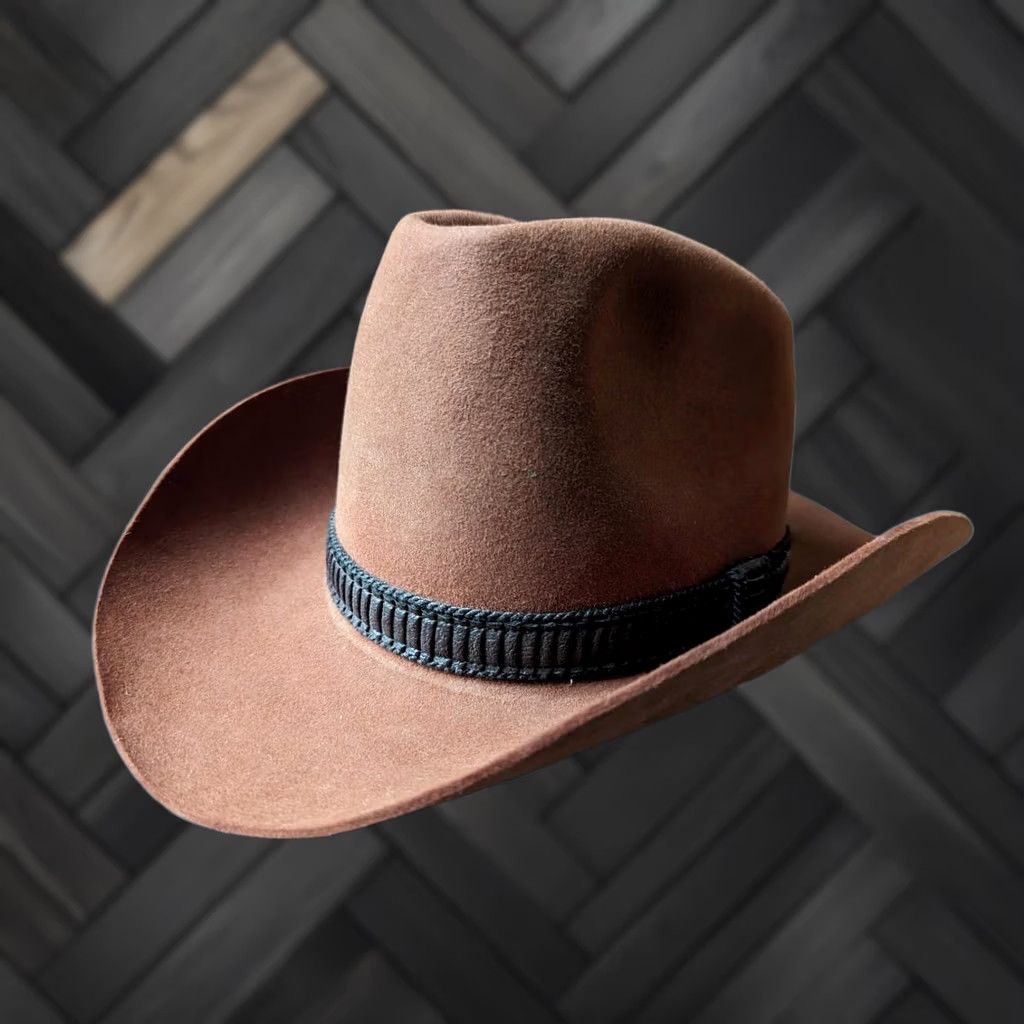 Vintage VINTAGE KEITH 10X fur blend CONEY IMPORTED FUR western Coney blend cowboy hat 7-3/8 Brown Men Cowboy Hat Size ONE SIZE - 1 Thumbnail