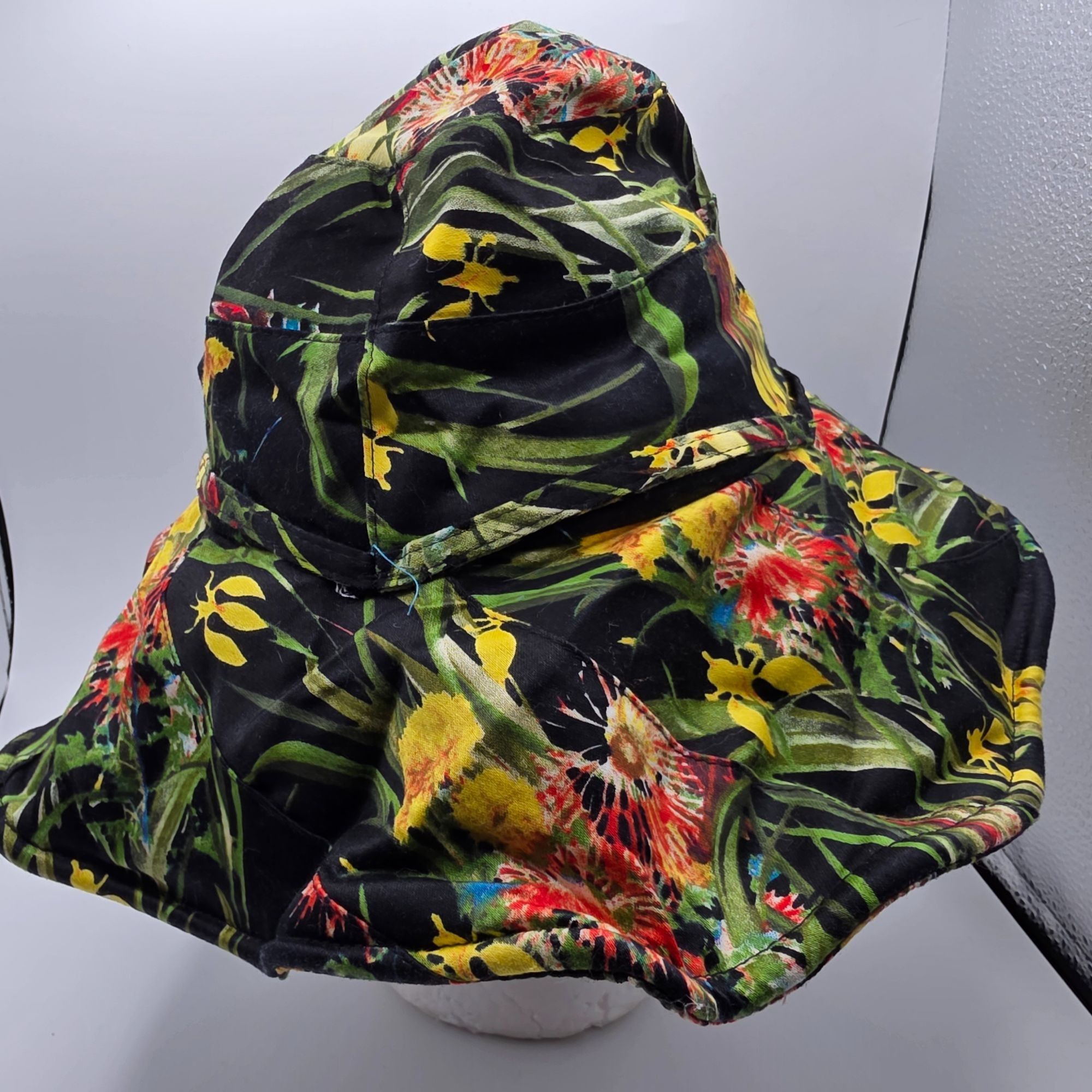 Vince Camuto Vince Camuto Womens Sun Hat Floral Design Floppy Stylish Bea Size ONE SIZE - 3 Thumbnail
