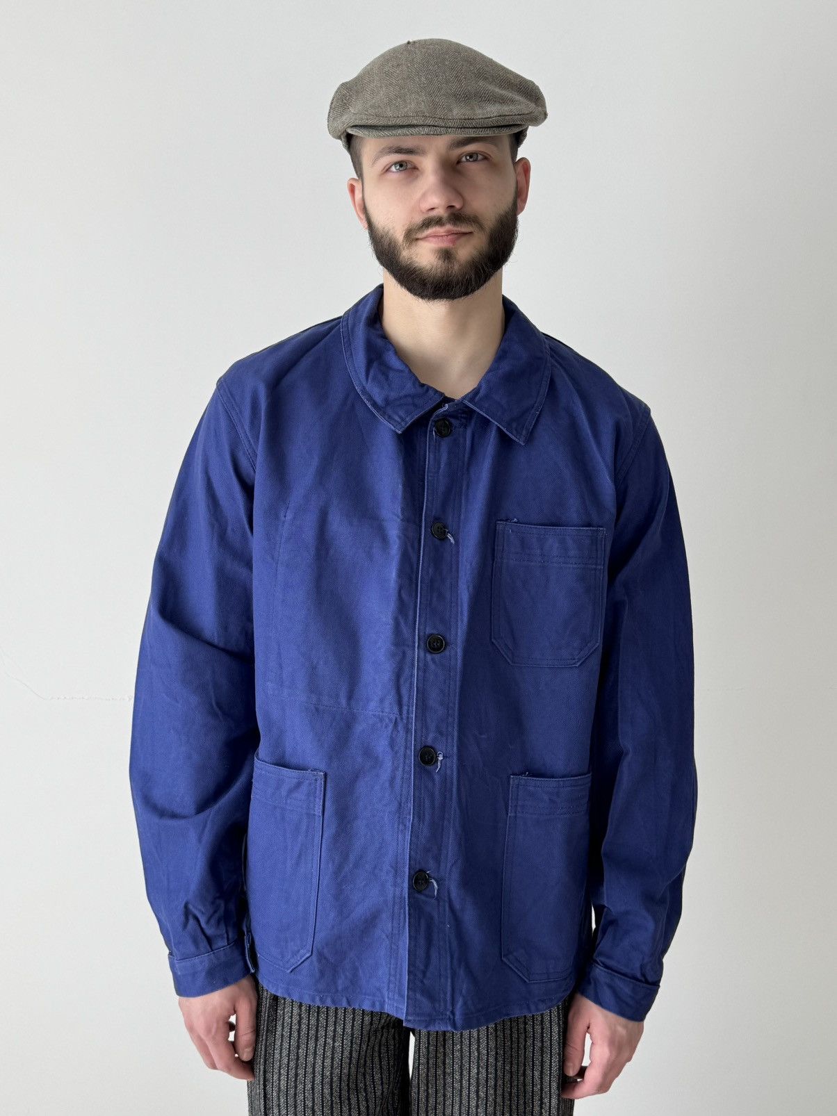 Le Laboureur × Vetra × Vintage 1960s Vintage French Workwear Sanfor Chore Jacket Size US M / EU 48-50 / 2 - 1 Thumbnail