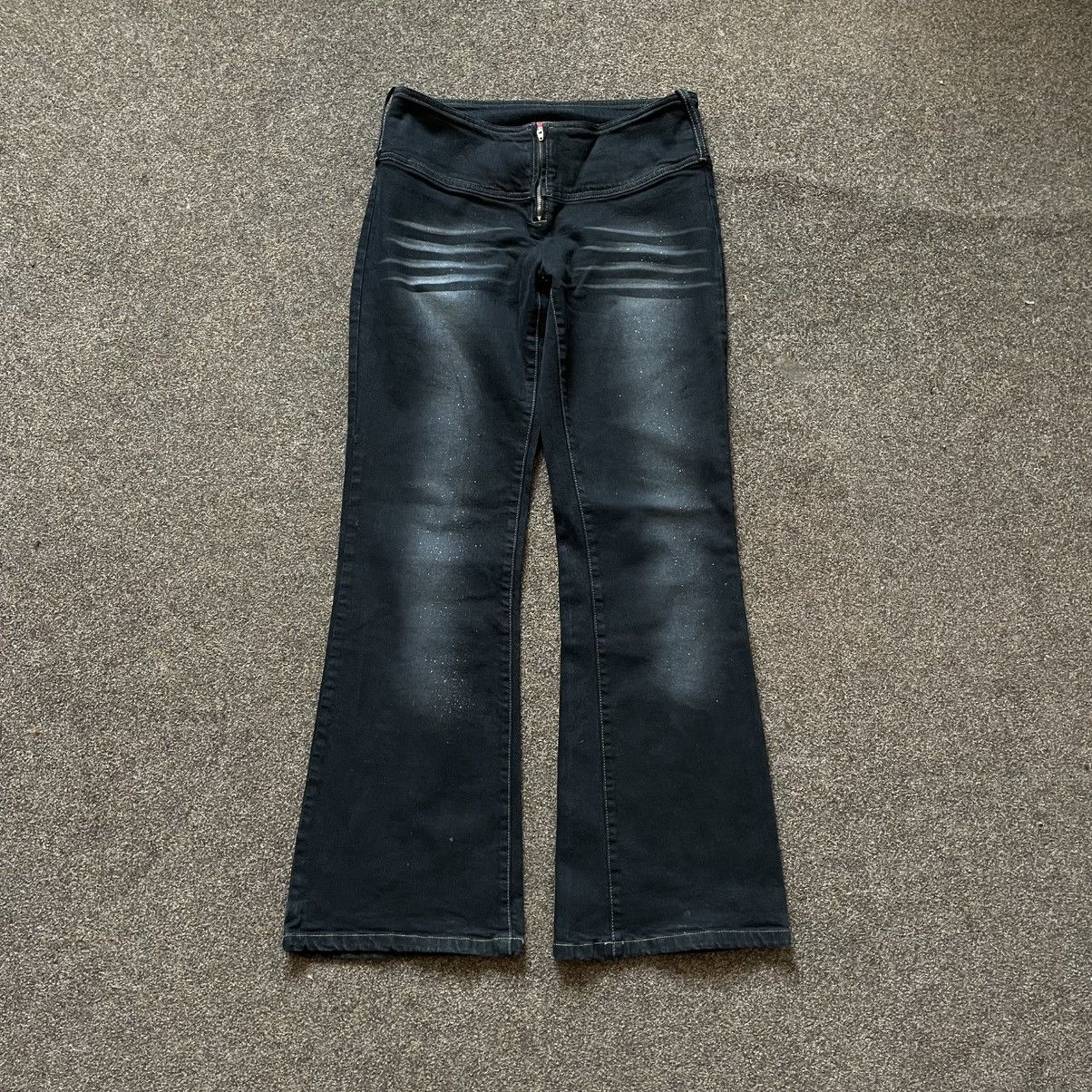 Vintage Vintage Y2K Faded Bootcut Jeans Skate Streetwear Graphic 31 Size 31" - 1 Thumbnail