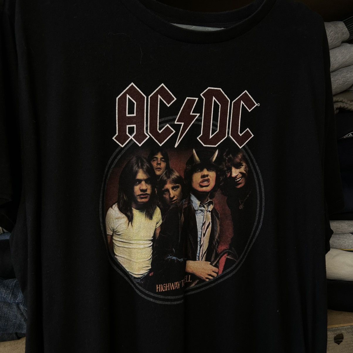 Band Tees Vintage Acdc Highway To Hell big logo rock band tee Size US M / EU 48-50 / 2 - 2 Thumbnail