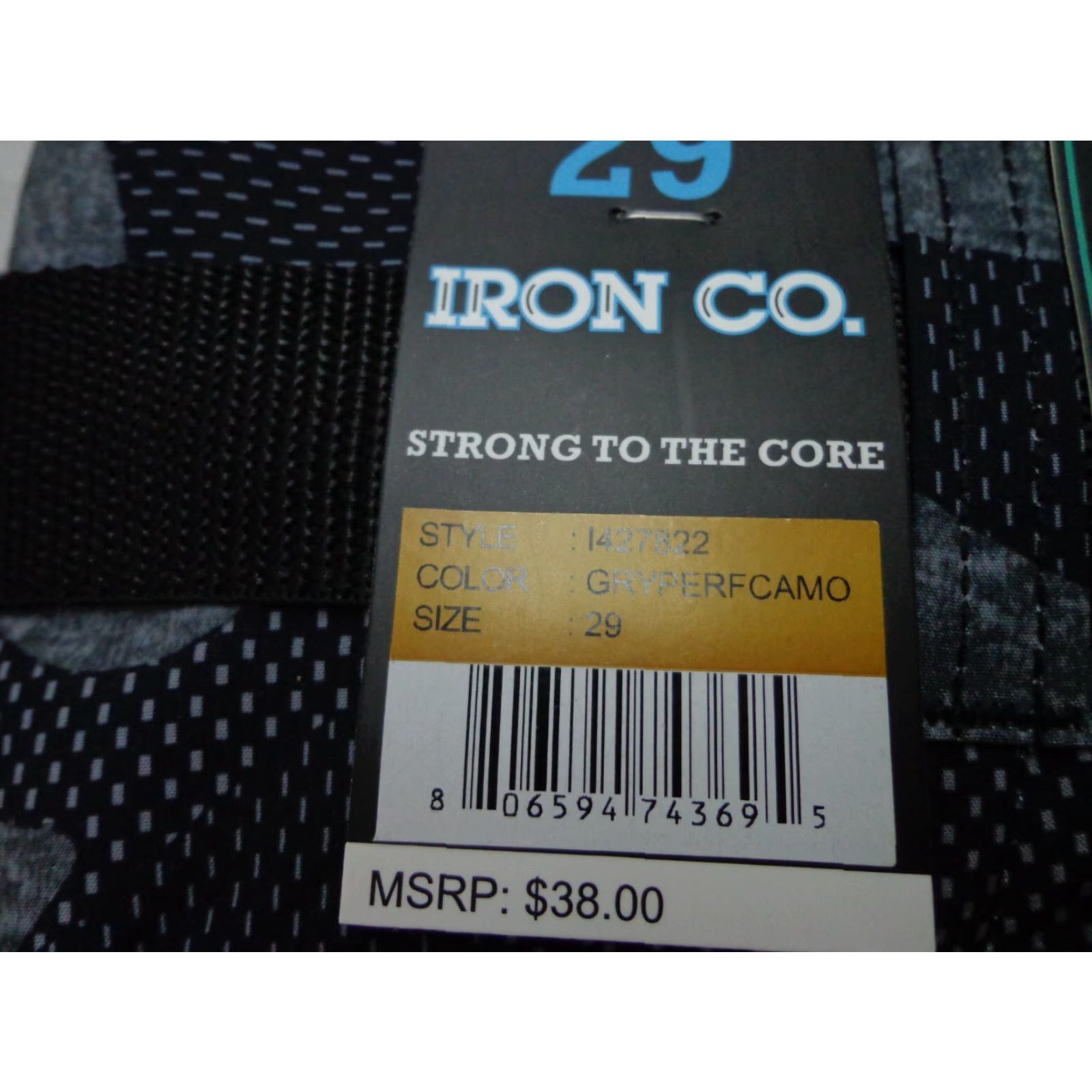 Vintage IRON CO. Hybrid Shorts Gray Camouflage Belted 29 NEW Men Regular Size 29 Size US 29 - 4 Thumbnail