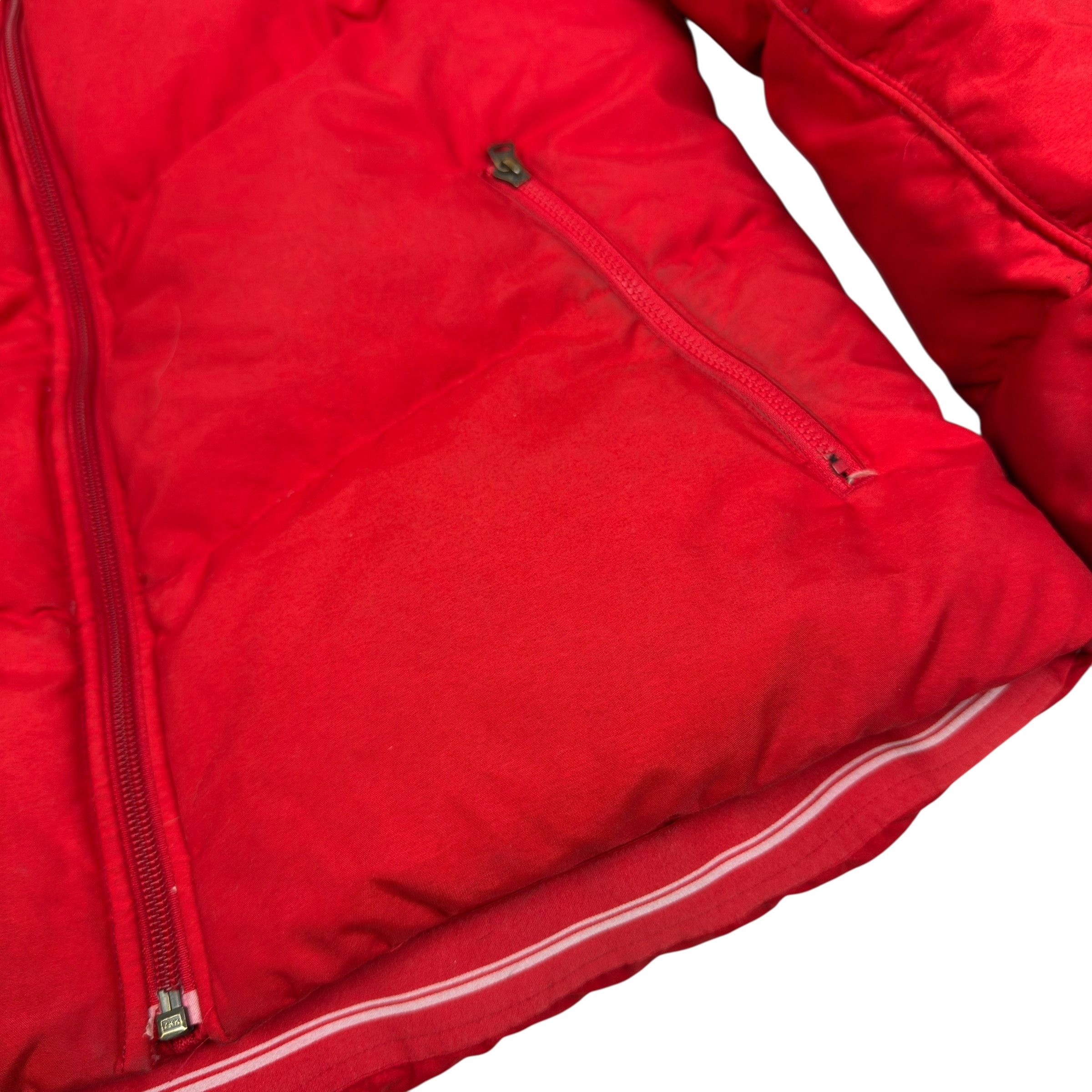 Nike Nike Women's Red White Solo Swoosh Full Zip Puffer Jacket M Size M / US 6-8 / IT 42-44 - 5 Thumbnail