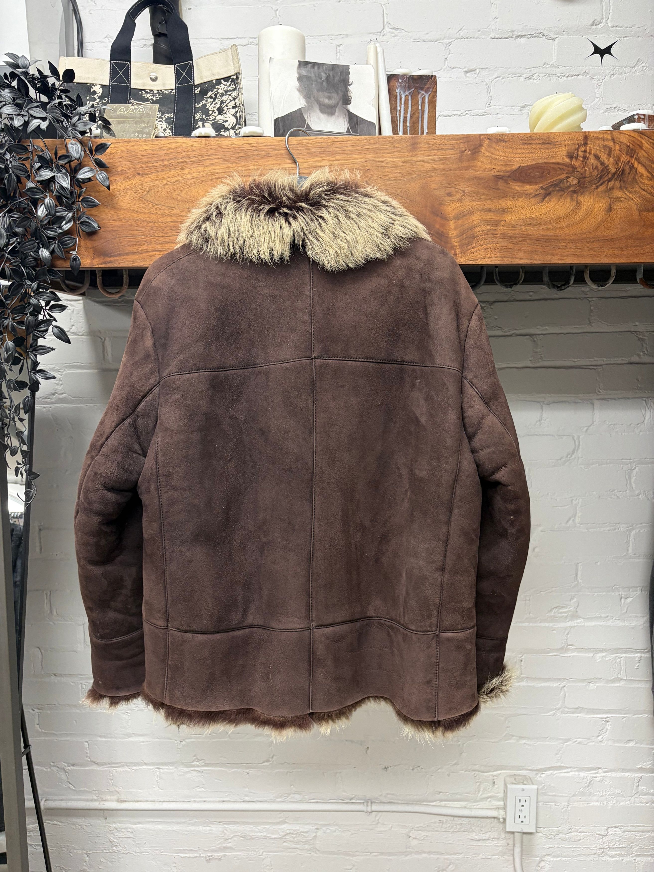 Gucci AW1998 Gucci by Tom Ford Genuine Fox Fur Oversized Brown Suede Coat Size S / US 4 / IT 40 - 5 Thumbnail