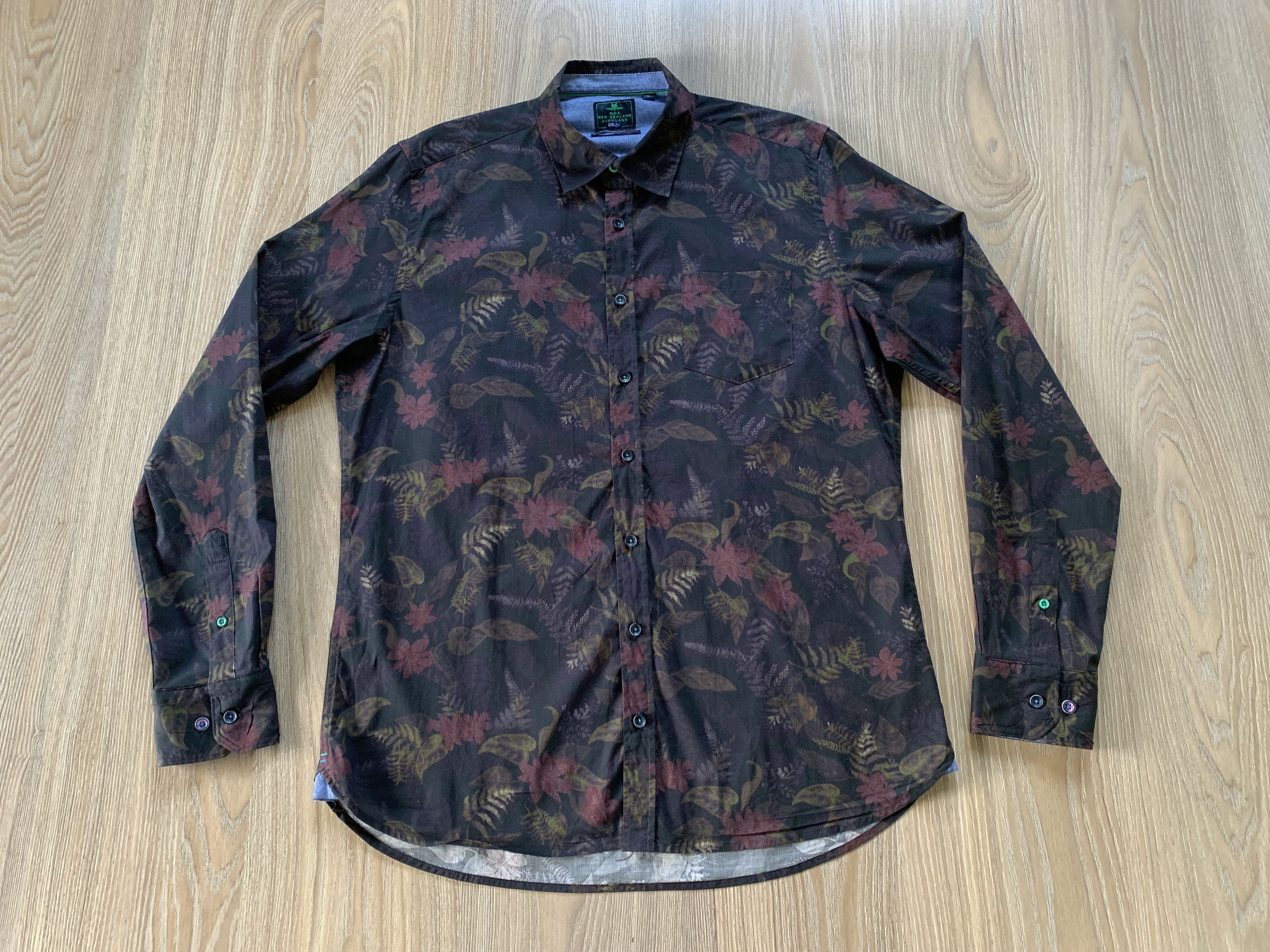 Designer NZA New Zealand Auckland Men's Long Sleeve Shirt Size US L / EU 52-54 / 3 - 2 Thumbnail
