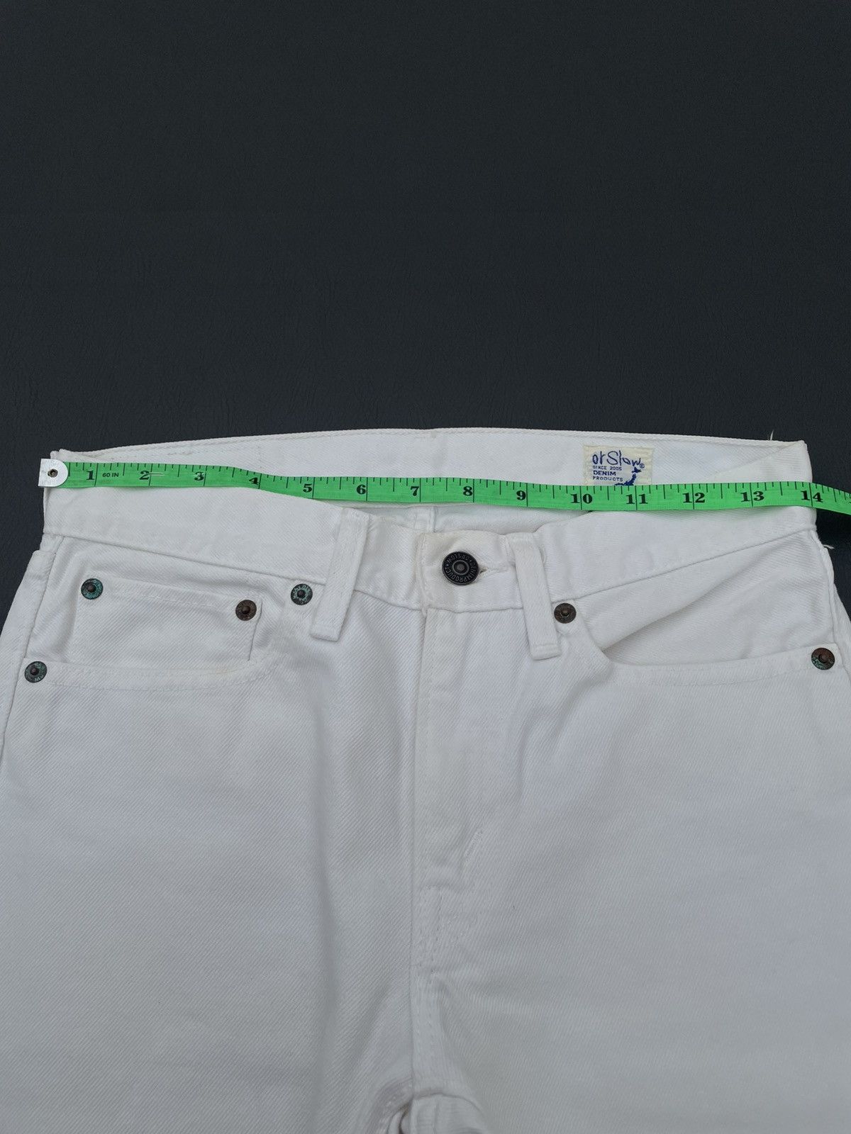 Orslow OrSlow 107 Slim Fit White Size US 29 - 12 Thumbnail