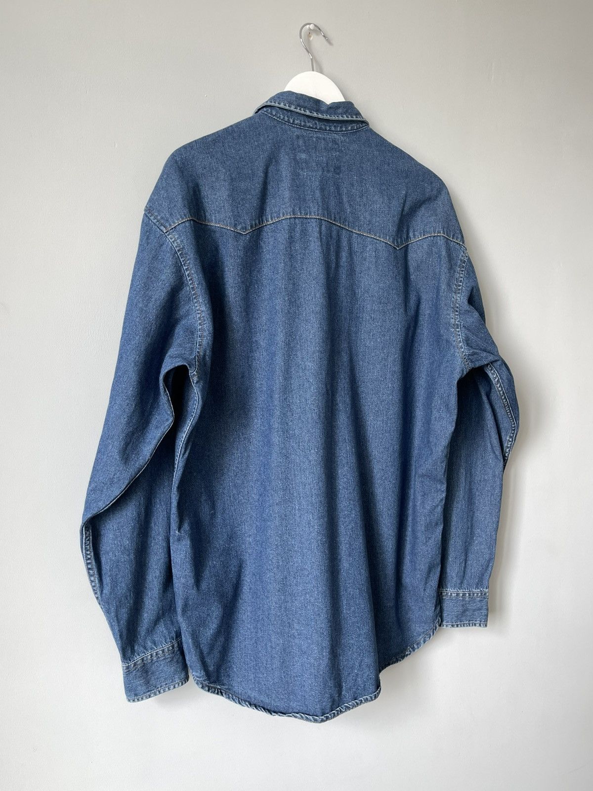 Levi's 90's Vintage Levi's Western Denim Button Up Shirt Red Tab Size US L / EU 52-54 / 3 - 13 Thumbnail