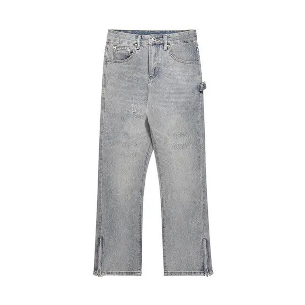 Japanese Brand VIBE High street washed distressed zipper cargo jeans y2k Size US 32 / EU 48 - 1 Thumbnail
