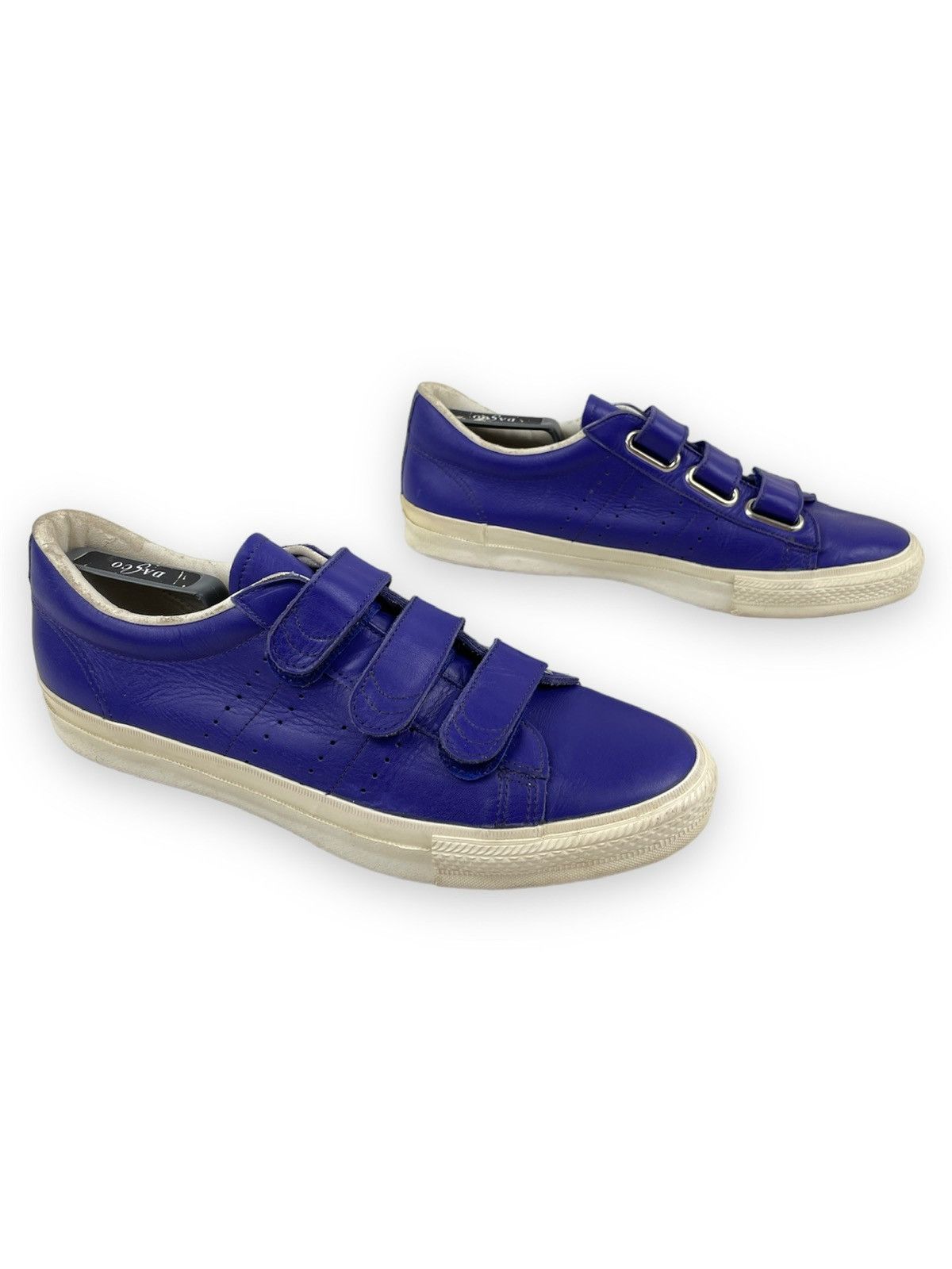 Kansai Yamamoto Y2K Y'S Japan Leather Strap Hook-Loop Sneakers Low-Top Shoes Size US 11.5 / EU 44-45 - 4 Thumbnail