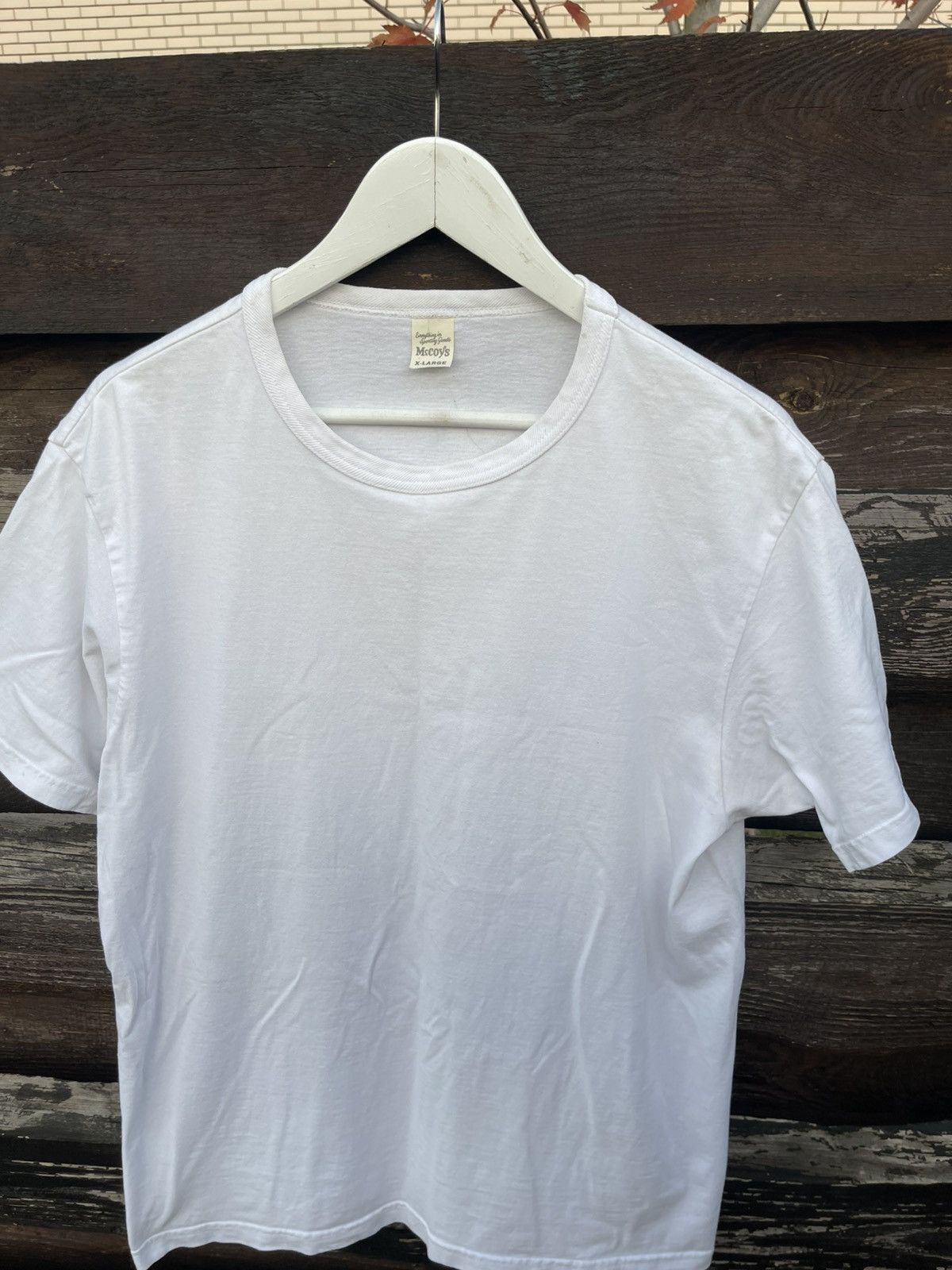 The Real McCoy's The Real Mc Coys white basic t-short Size US XL / EU 56 / 4 - 5 Thumbnail