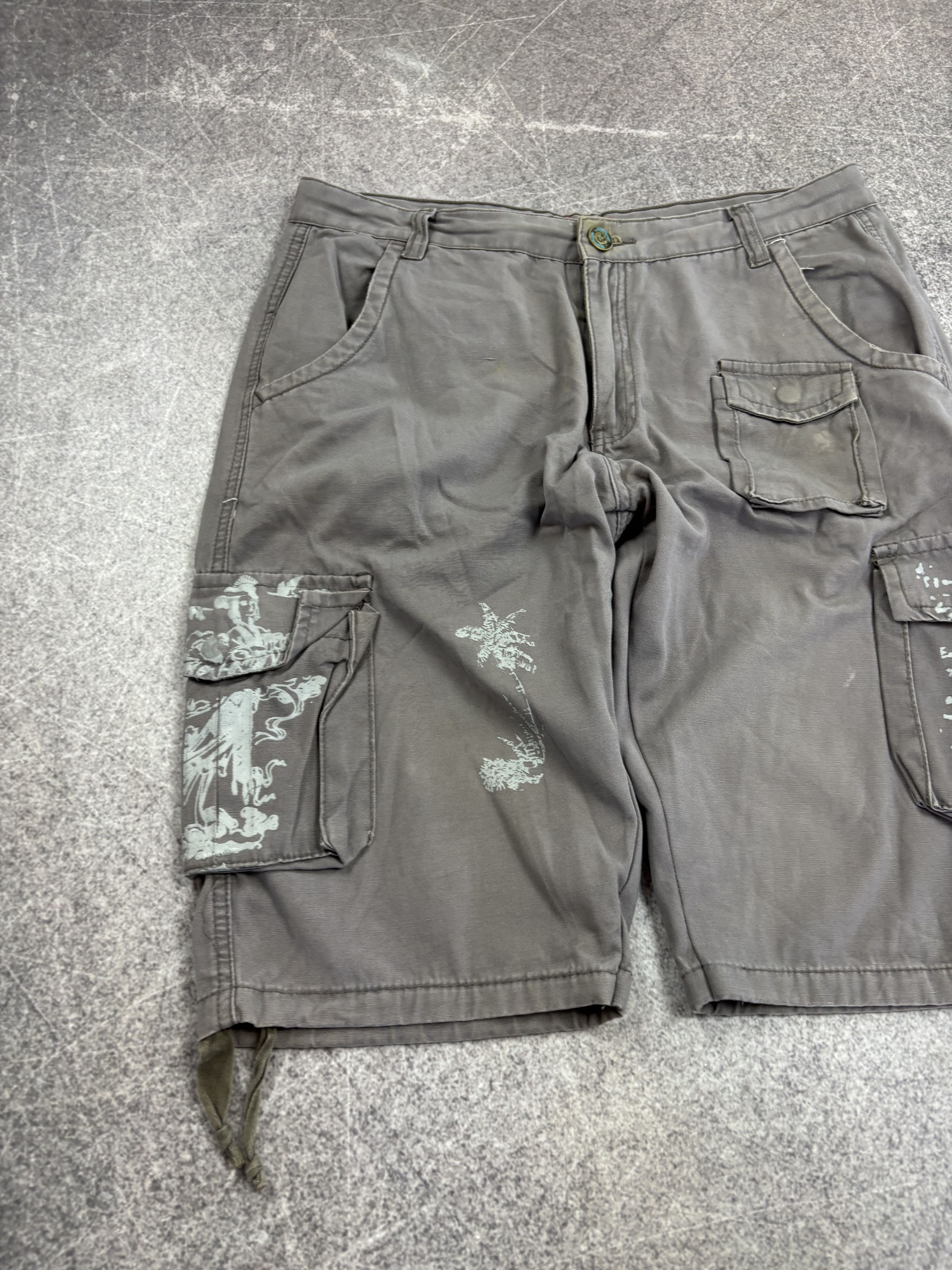 Hysteric Glamour 💥 JUNYA WATANABE BALENCIAGA STYLE DISTRESSED SHORTS Size US 32 / EU 48 - 4 Thumbnail