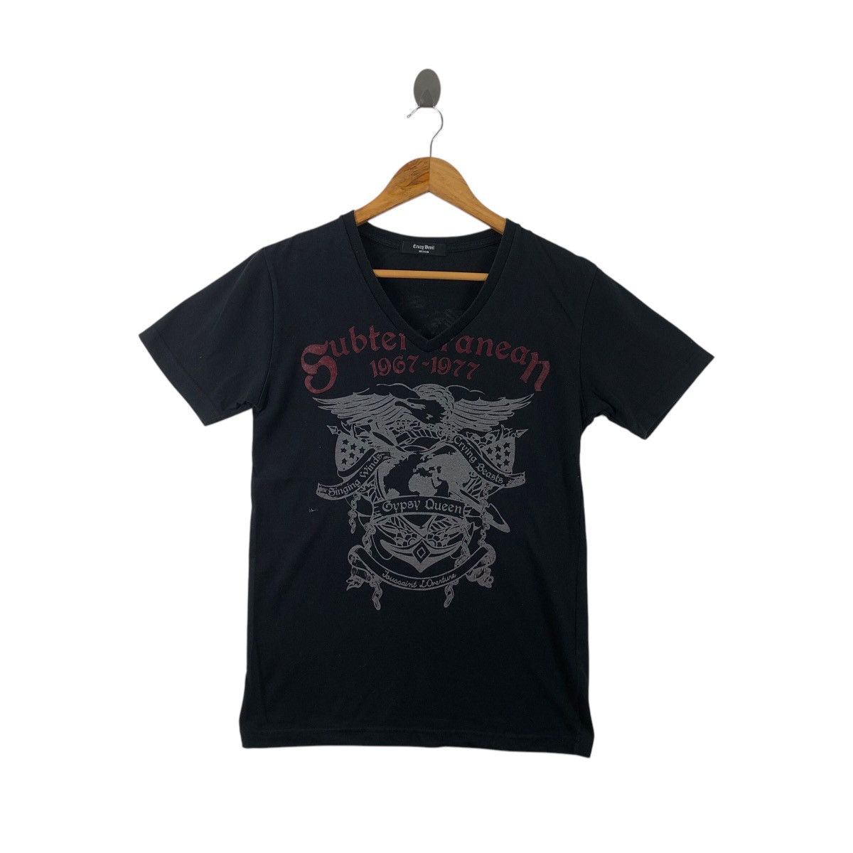 Japanese Brand × Seditionaries GYPSY QUEEN By Crazy Devil Tee Shirt Big Logo V-Neck Size US M / EU 48-50 / 2 - 1 Thumbnail