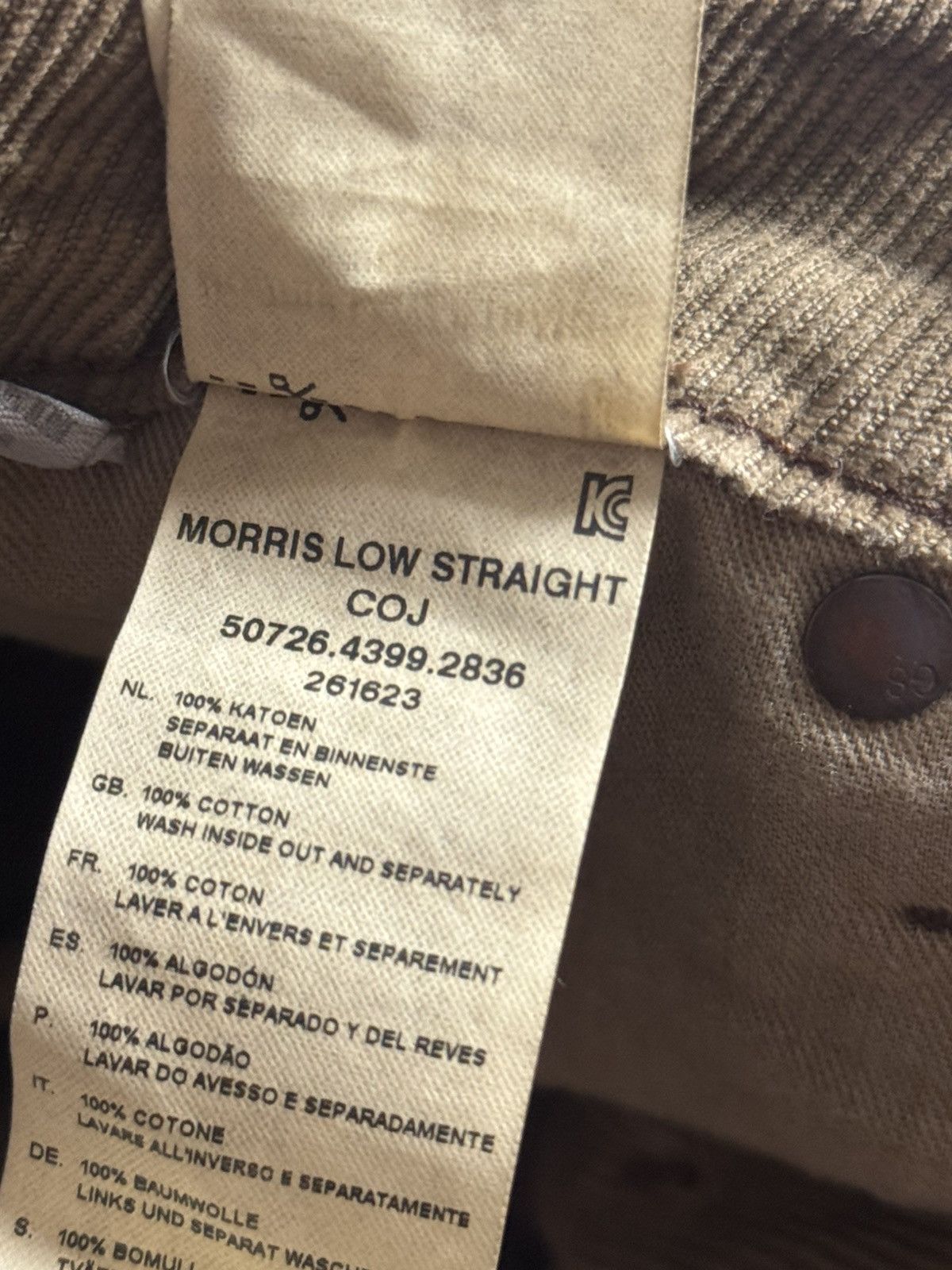 G star raw 36/34 morris low straight coj corduroy pants y2k
