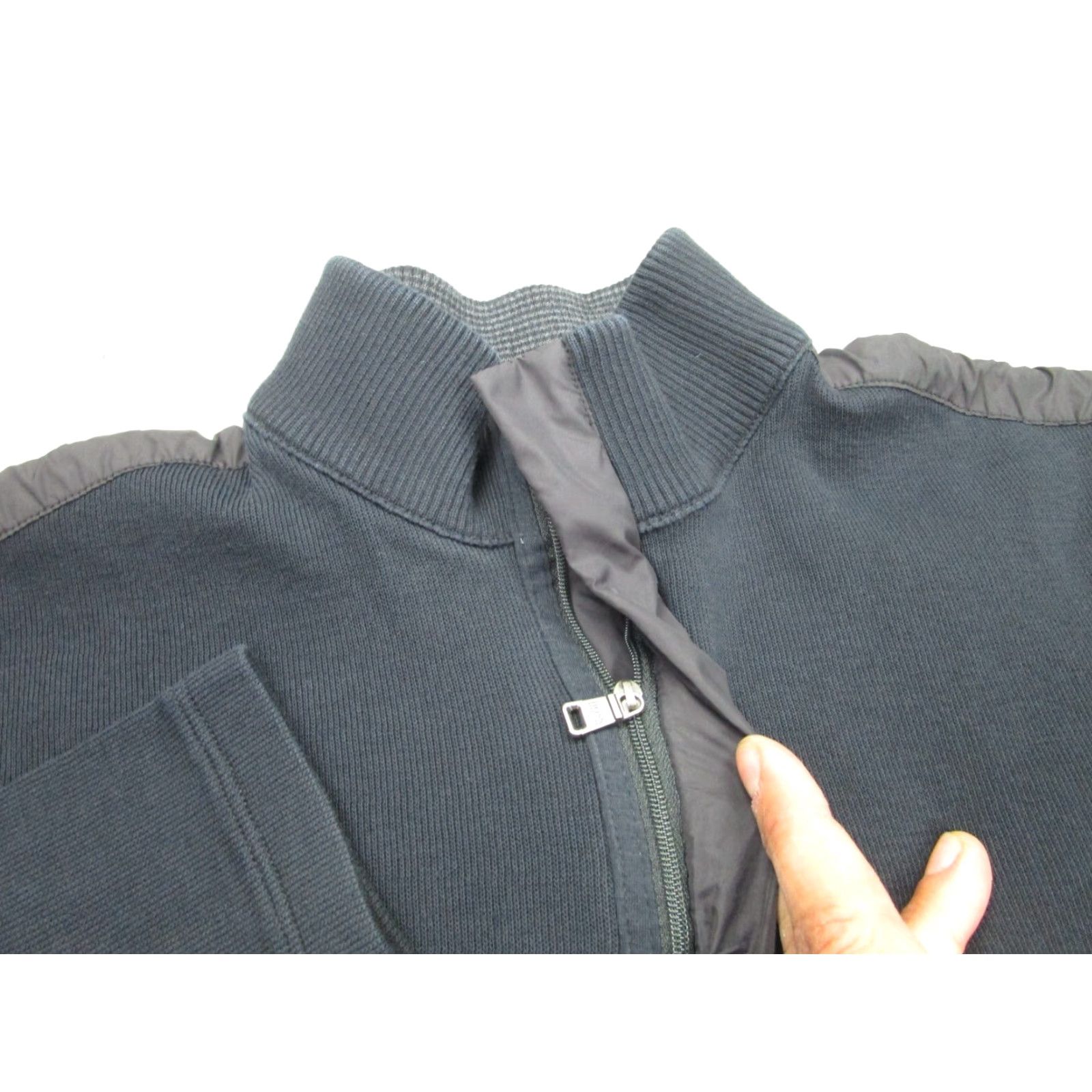 Hugo Boss HUGO BOSS Sweater Mens M Black 1/4 Zip Pullover Mock Knit Sweatshirt Adult Regular Knit Golf Shirt Size US M / EU 48-50 / 2 - 4 Thumbnail