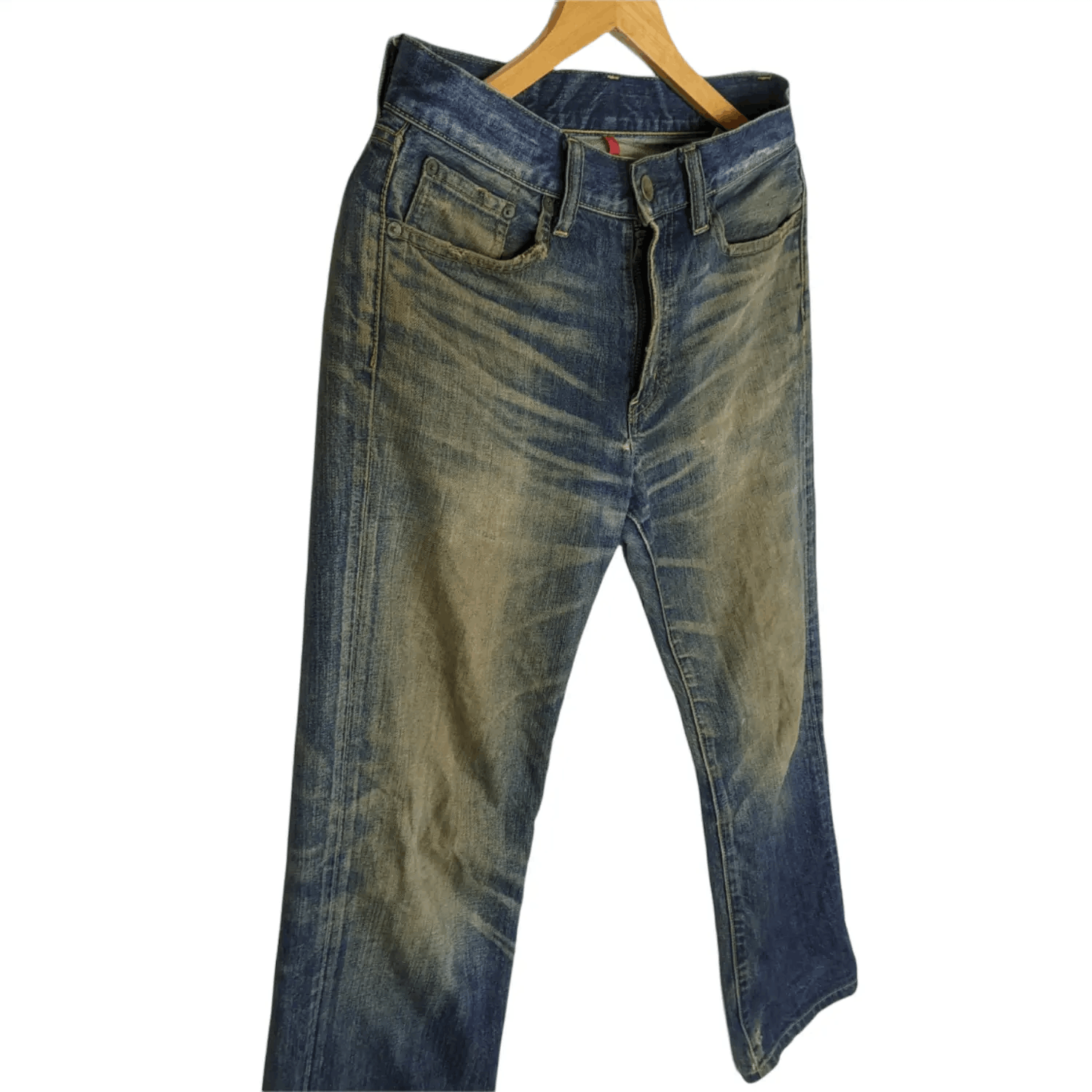 Uniqlo Vintage 2000's UNIQLO Japan Distressed Denim Jeans Pant Size US 30 / EU 46 - 4 Thumbnail