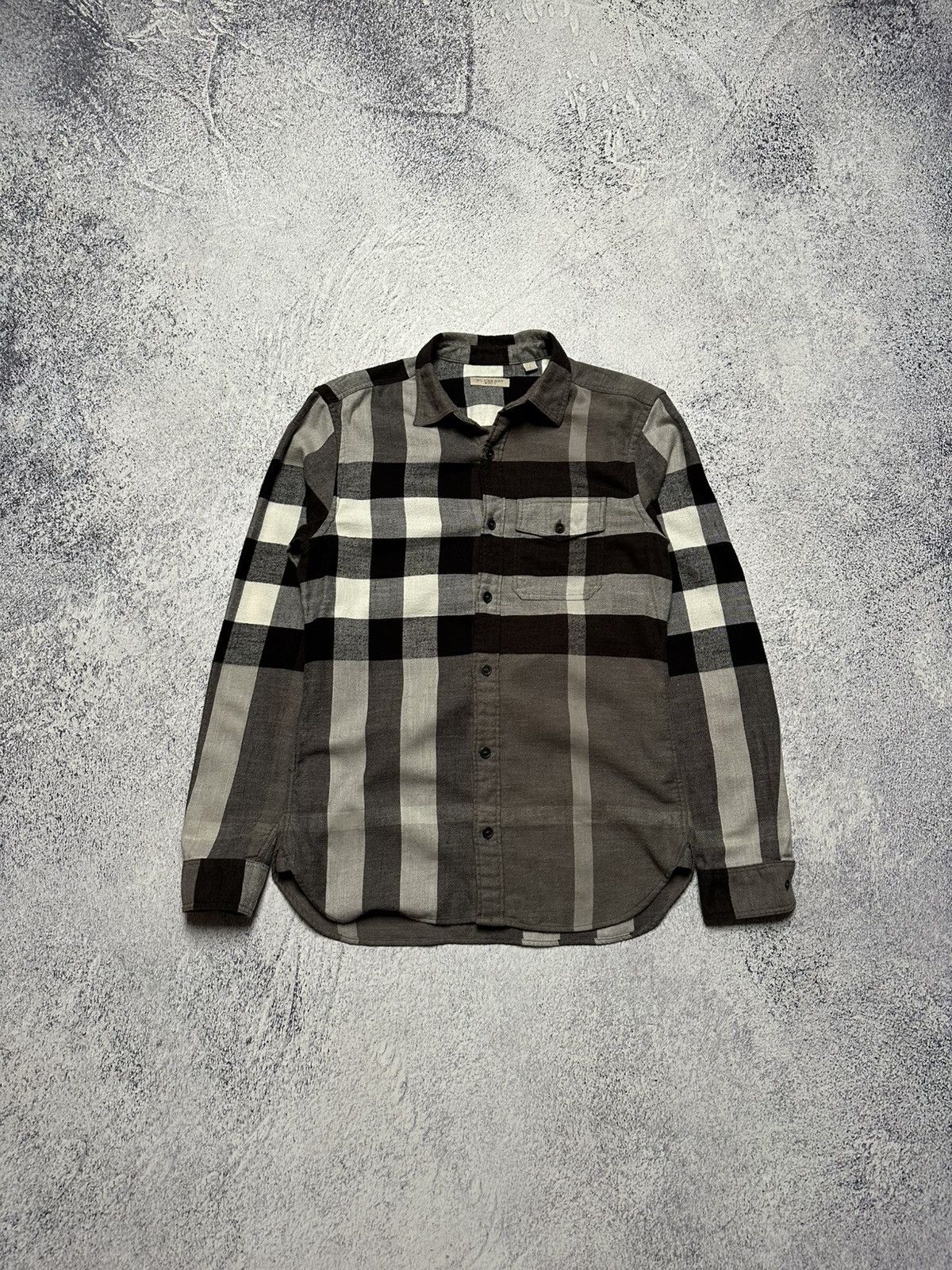 Burberry Burberry Brit Gray Shirt Nova Check Long Sleeve Tartan Shirt Size US S / EU 44-46 / 1 - 3 Thumbnail