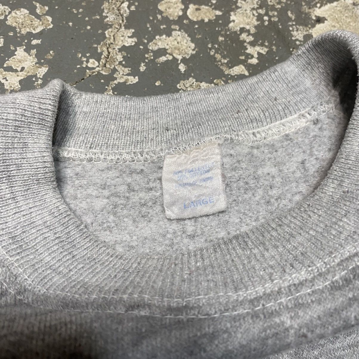 Vintage True Vintage Blank Grey 70s Crewneck Sweatshirt Size US L / EU 52-54 / 3 - 5 Thumbnail