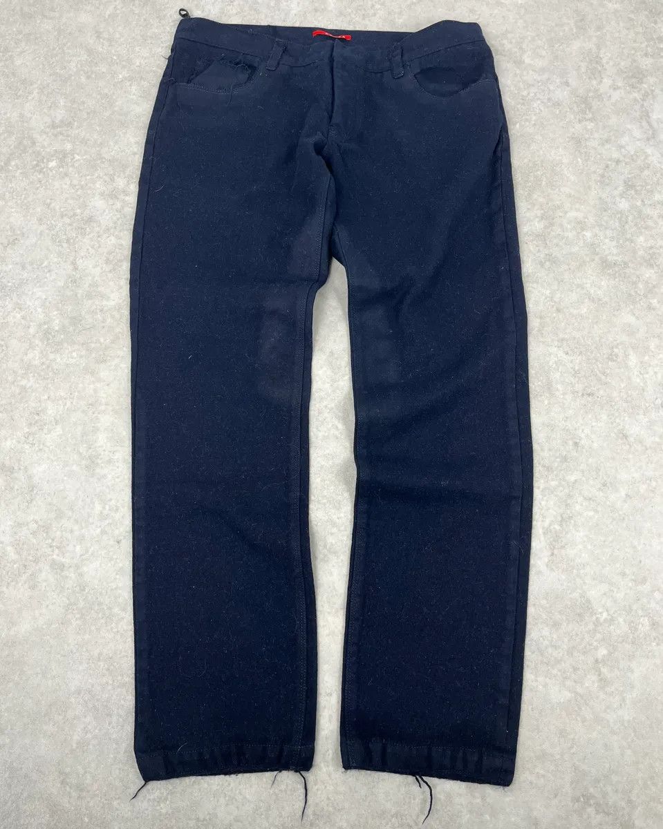 Prada 2000s Prada Navy Wool Minimalist Pants Size US 34 / EU 50 - 1 Thumbnail