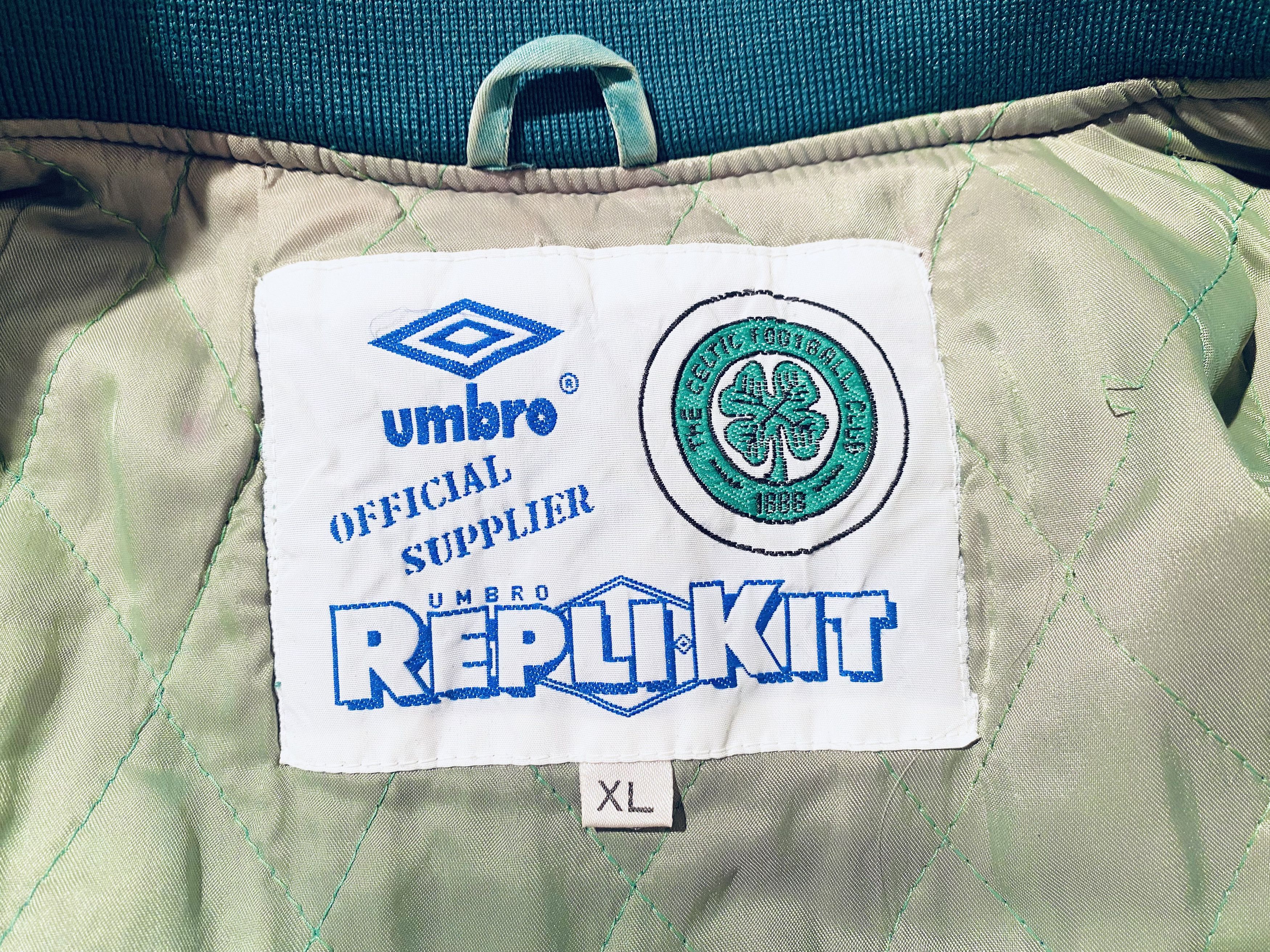 Umbro Celtic Bomber Jacket 1992 - 1993 Umbro 92/93 Size US XL / EU 56 / 4 - 14 Thumbnail