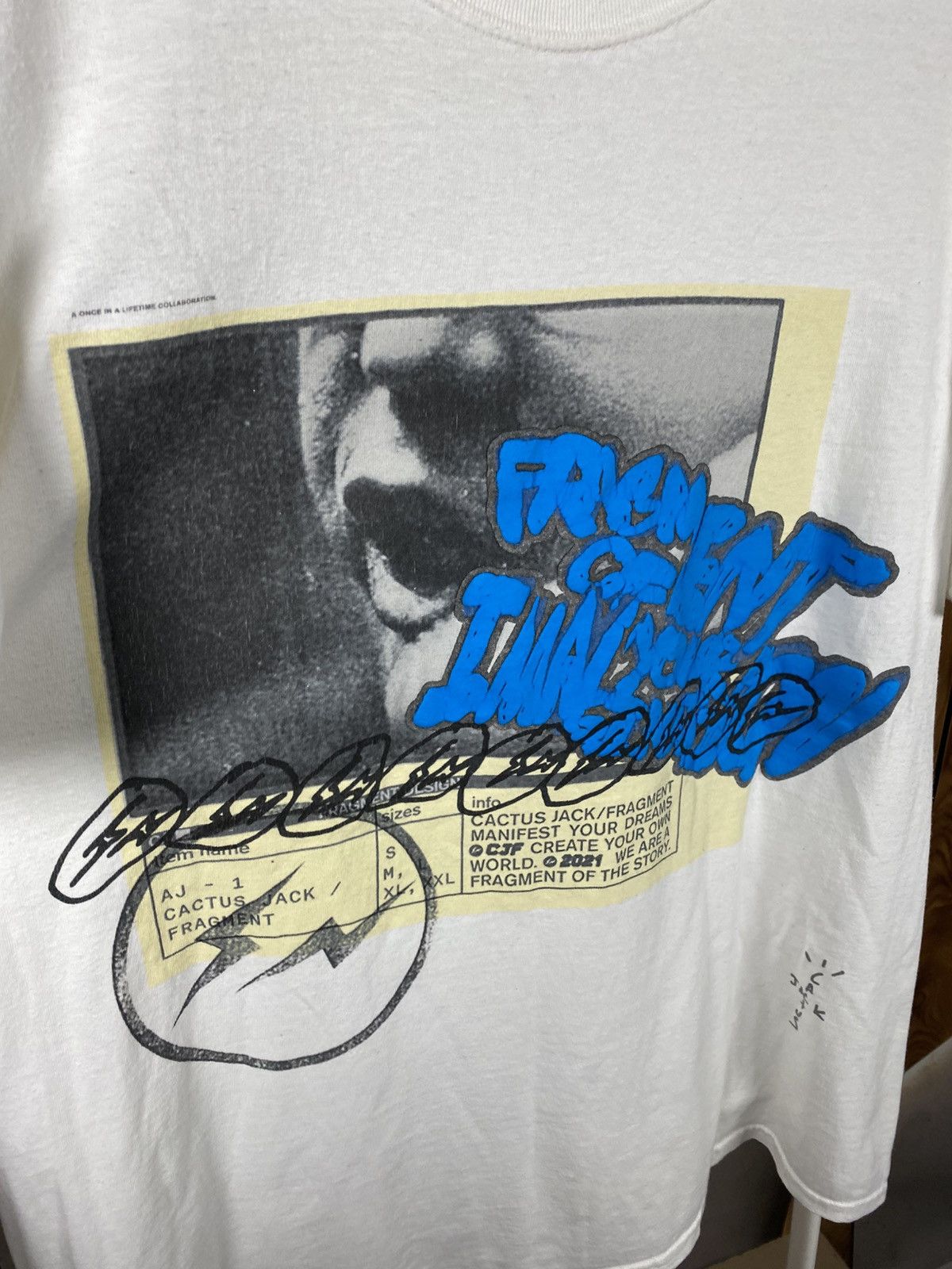 Travis Scott 🌊T-Shirt Travis Scott Cactus Jack 2021 Over Print Logo Tee🌊 Size US L / EU 52-54 / 3 - 3 Thumbnail