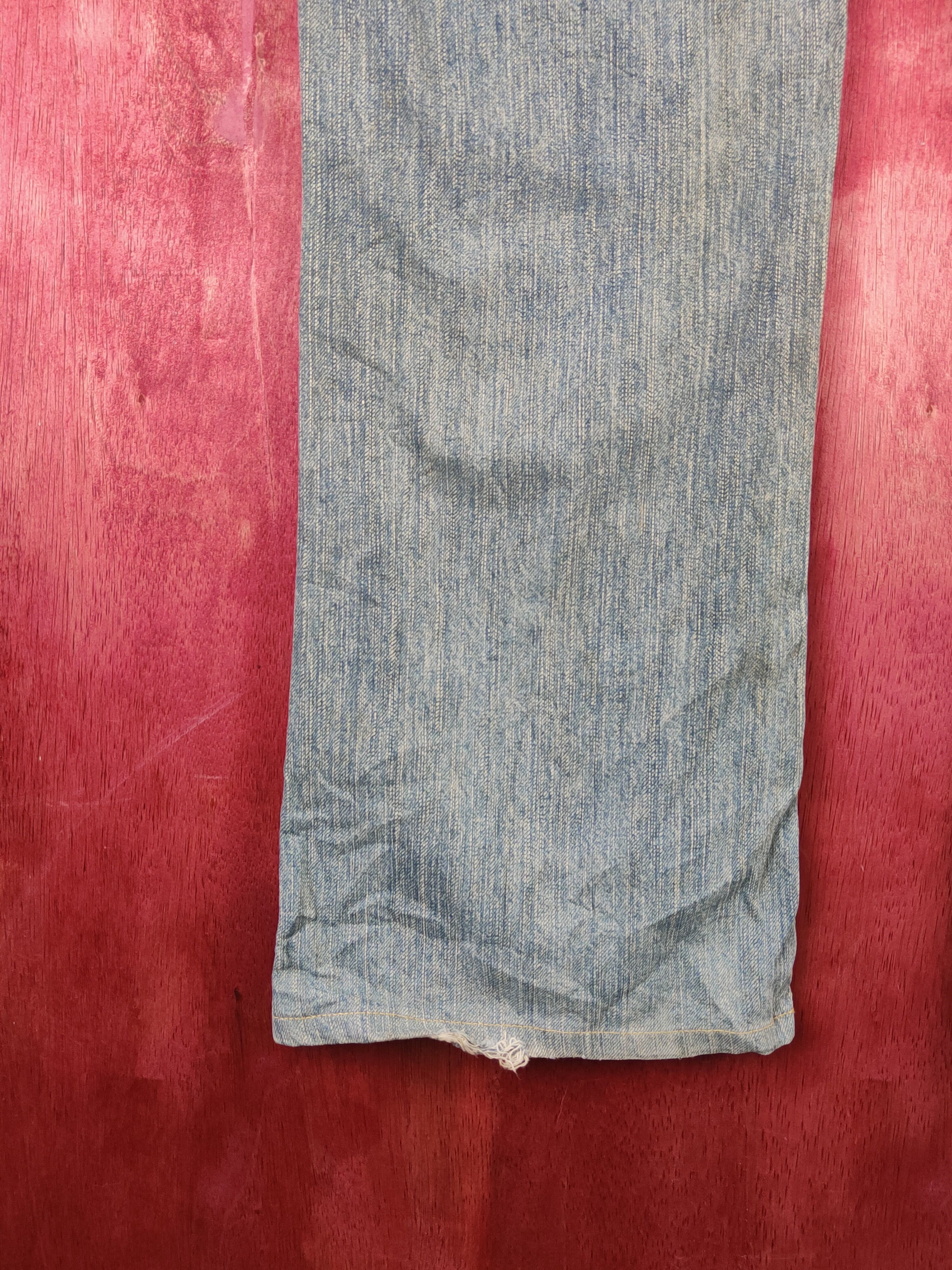 Edwin Edwin Blue Faded Distressed Ripped Jeans #S1768 Size US 32 / EU 48 - 10 Thumbnail