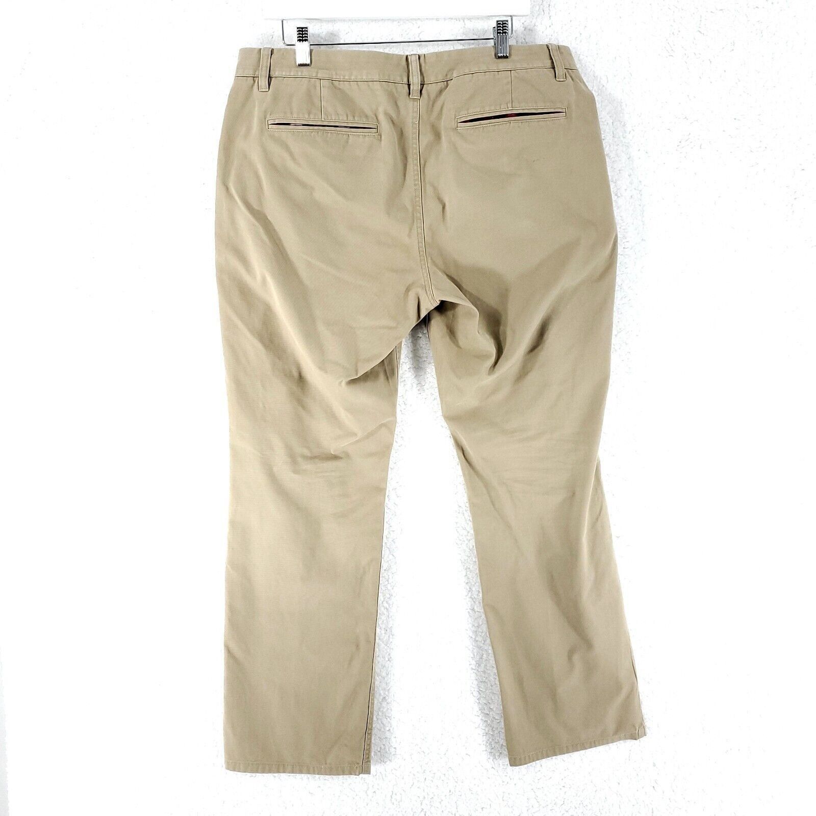 Bonobos Bonobos Cotton Flat Front Mid Rise Tan Chino Pants 37/30 Size US 37 - 2 Thumbnail