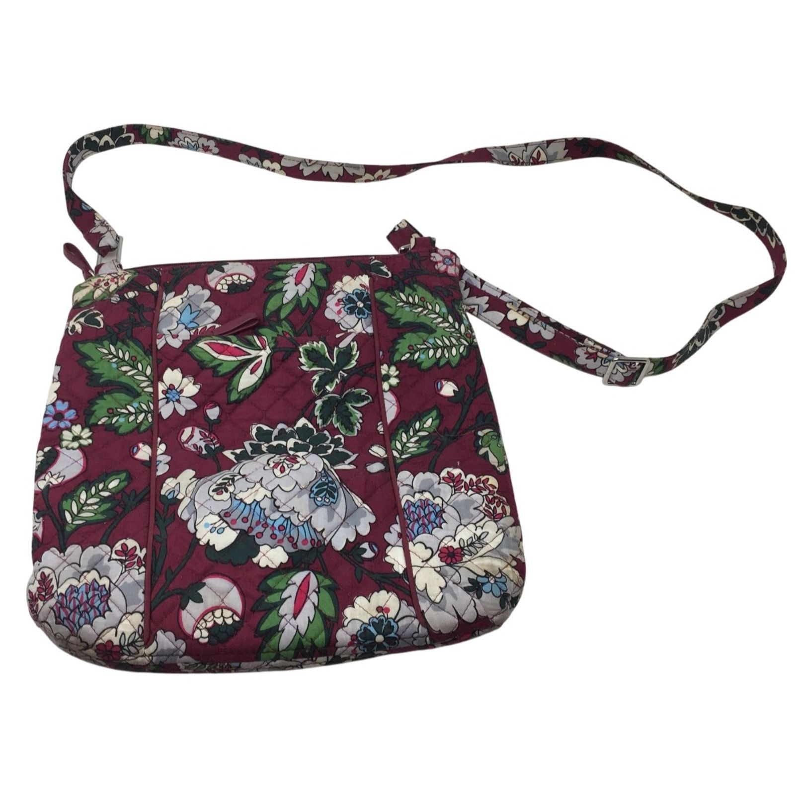 Vera Bradley Women's Vera Bradley Bordeaux Blooms Crossbody Quilted Purse Size ONE SIZE - 2 Thumbnail