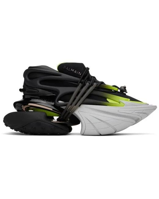 o1srvl11e0524 Unicorn Sneakers in Black White