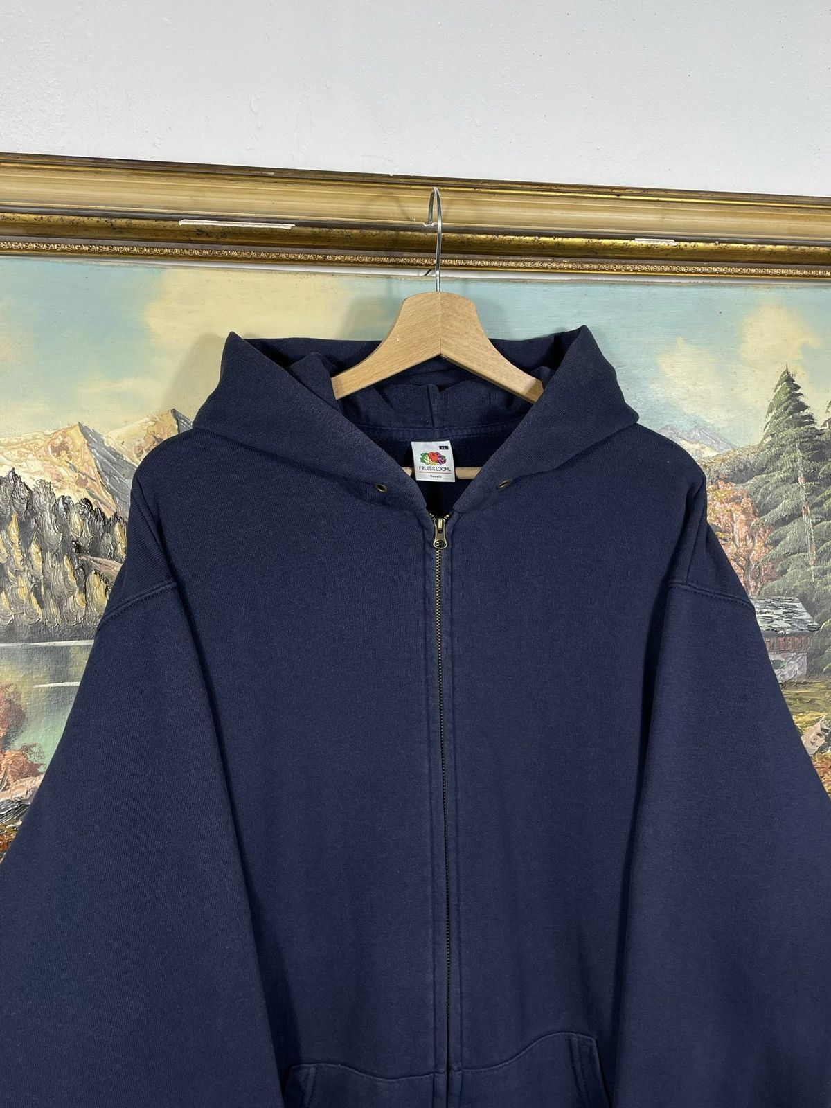 Fruit Of The Loom × Vintage vintage y2k blank oversize baggy hoodie sweatshirt basic y2k Size US XL / EU 56 / 4 - 5 Thumbnail