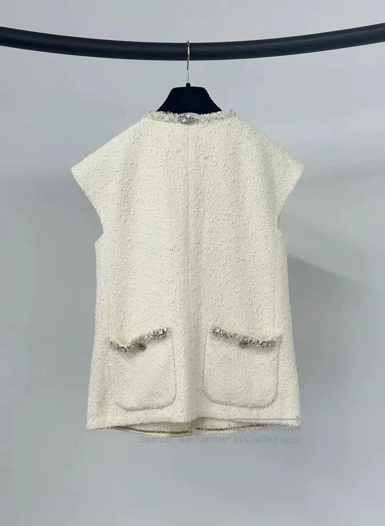 Chanel Chanel Equestrian Beaded White Vest. Size US S / EU 44-46 / 1 - 2 Thumbnail