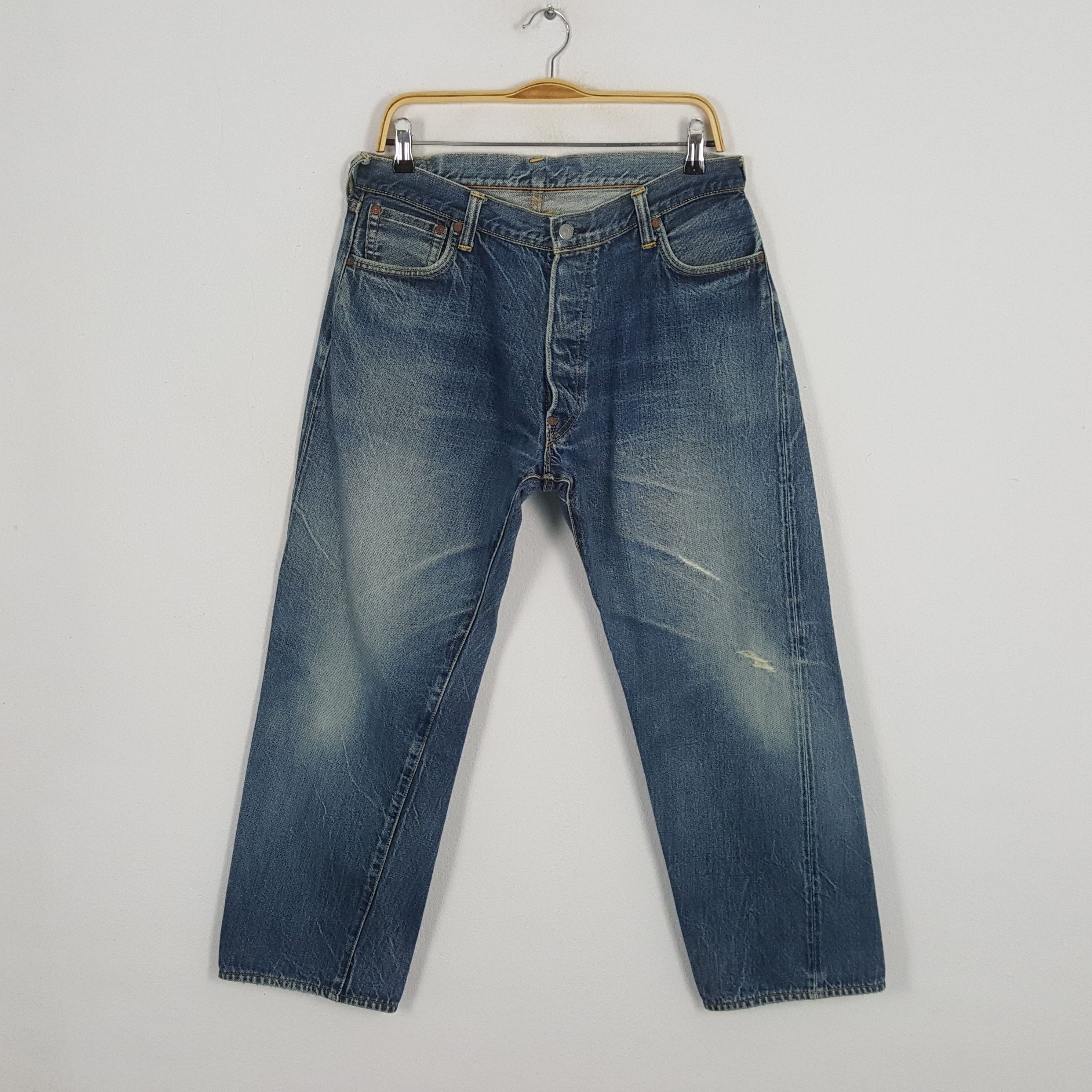 Evisu × Japanese Brand × Vintage Vintage EVISU Japanese Brand Daicock Custom Distressed Jean Size US 32 / EU 48 - 4 Thumbnail