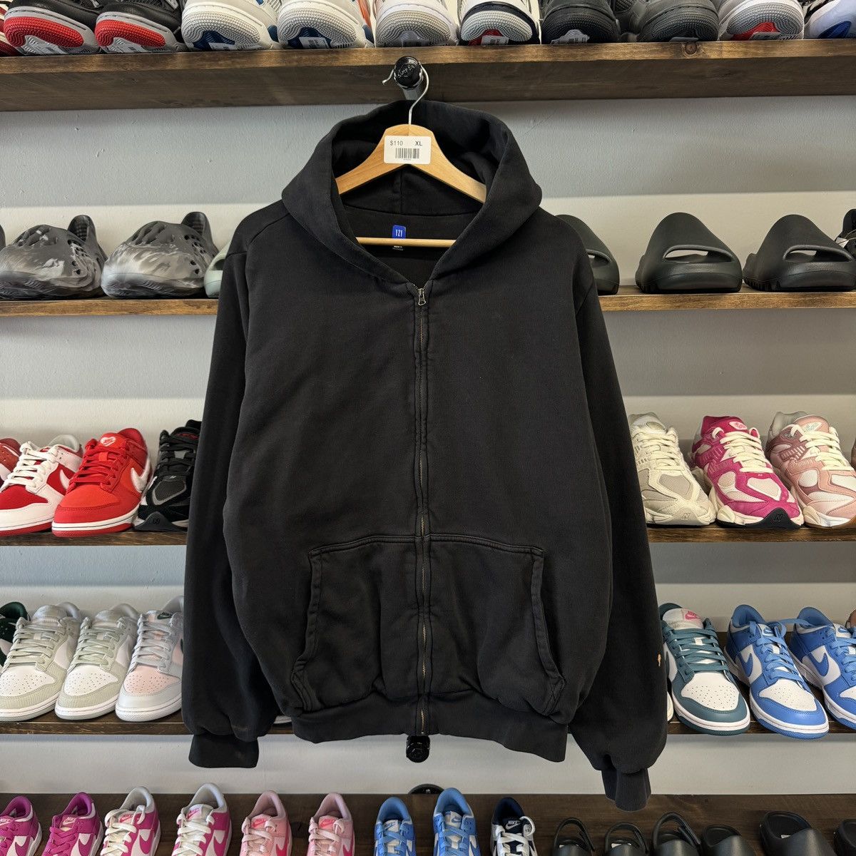 Balenciaga × Gap × Kanye West YEEZY GAP BALENCIAGA ZIP HOODIE BLACK Size US XL / EU 56 / 4 - 1 Thumbnail