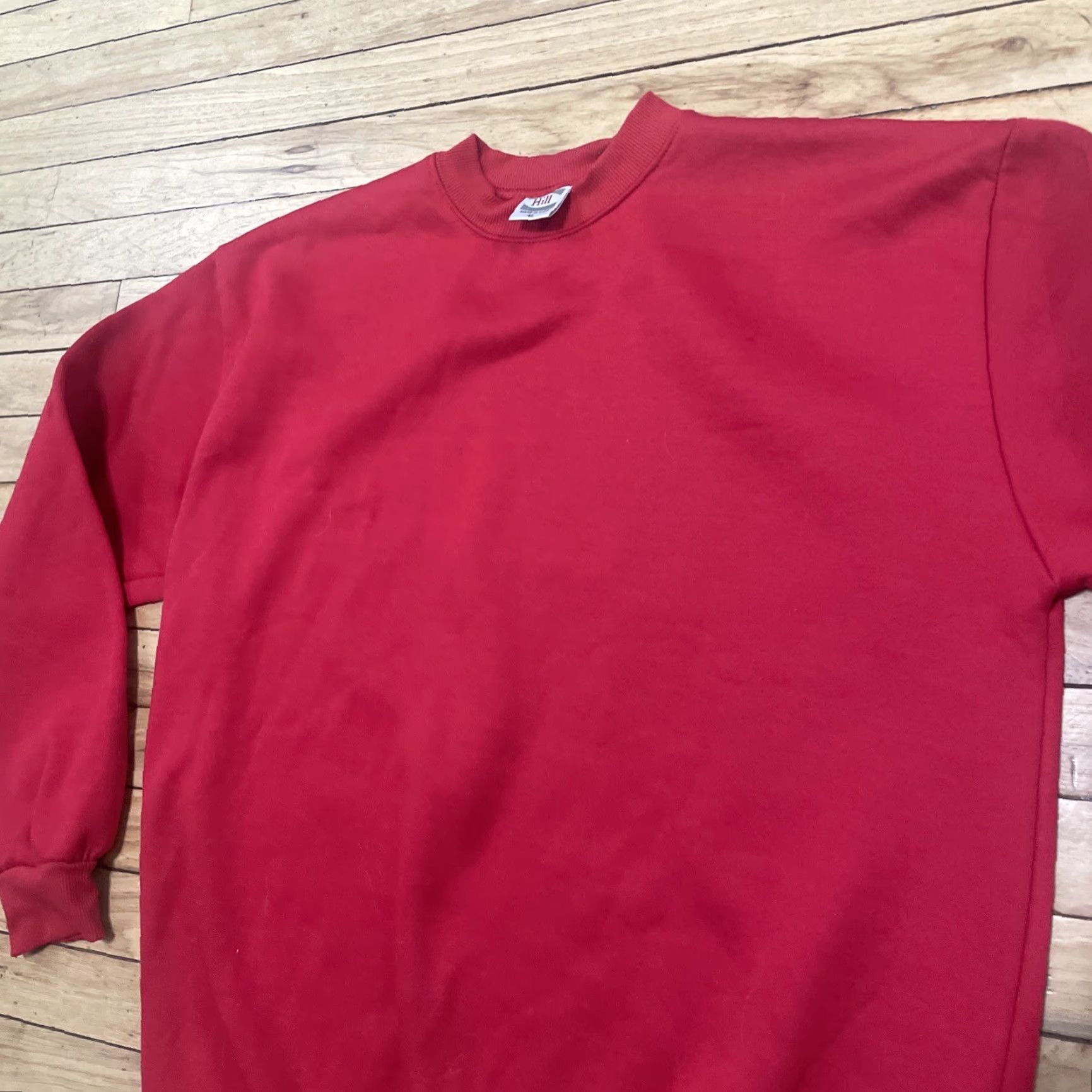 Vintage VINTAGE HILL Sweater Men XL Red Classic 90s 80s Retro Made USA Christmas Pullover Knit Crew Neck Size US XL / EU 56 / 4 - 3 Thumbnail