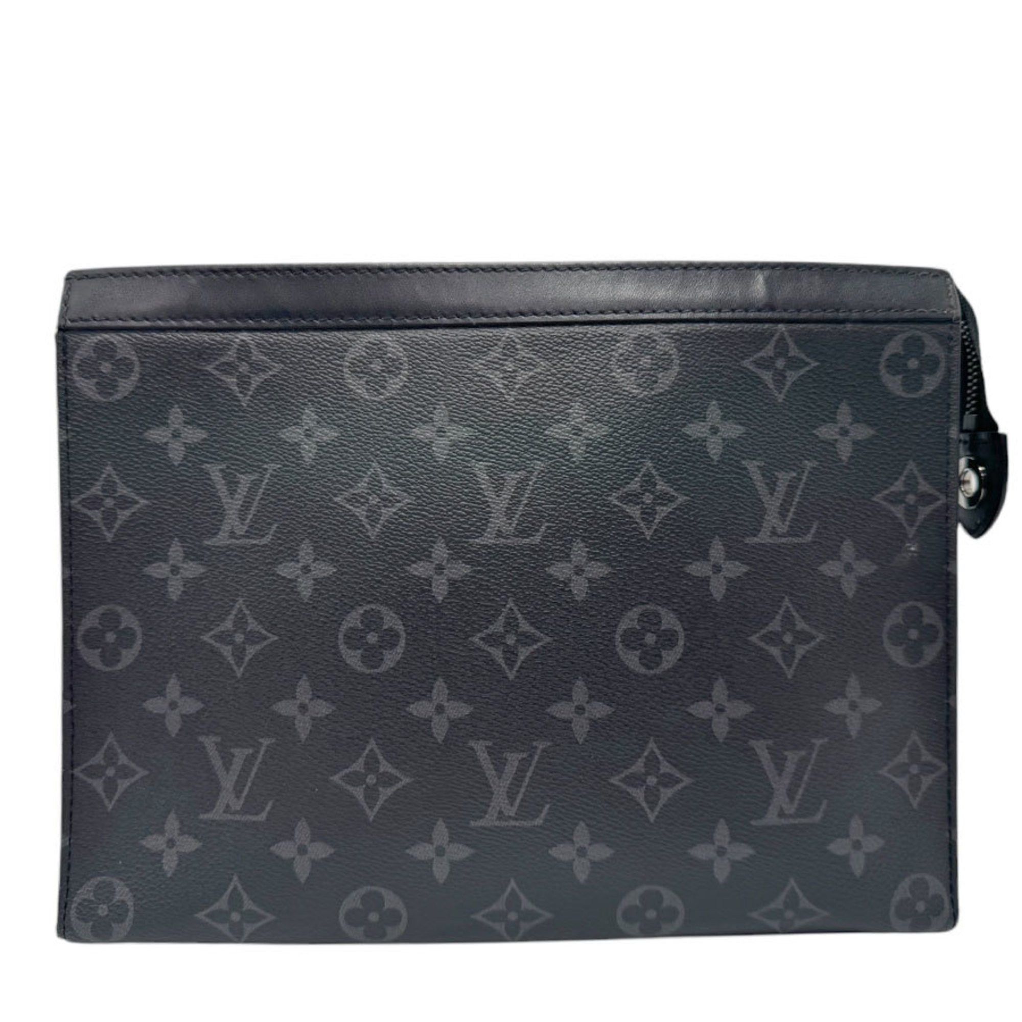 Louis Vuitton Louis Vuitton Clutch Bag Monogram Eclipse Pochette Voyage Coated Canvas Dark Gray Men s M61692 z2730 Grailed