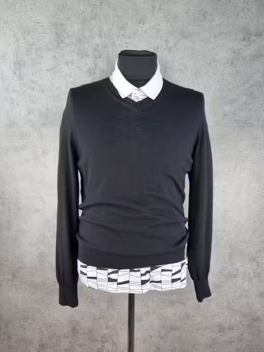 Burberry × Burberry Prorsum 90s BURBERRYS Extra Fine Merino Wool Sweater Size US L / EU 52-54 / 3 - 4 Thumbnail