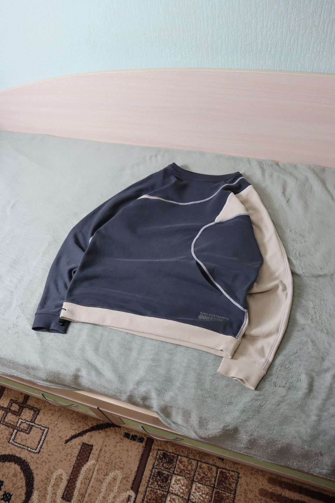 Asics × Kiko Kostadinov Kiko Kostadinov x ASICS 2020 Sweatshirt Beige/Navy Size US M / EU 48-50 / 2 - 8 Thumbnail