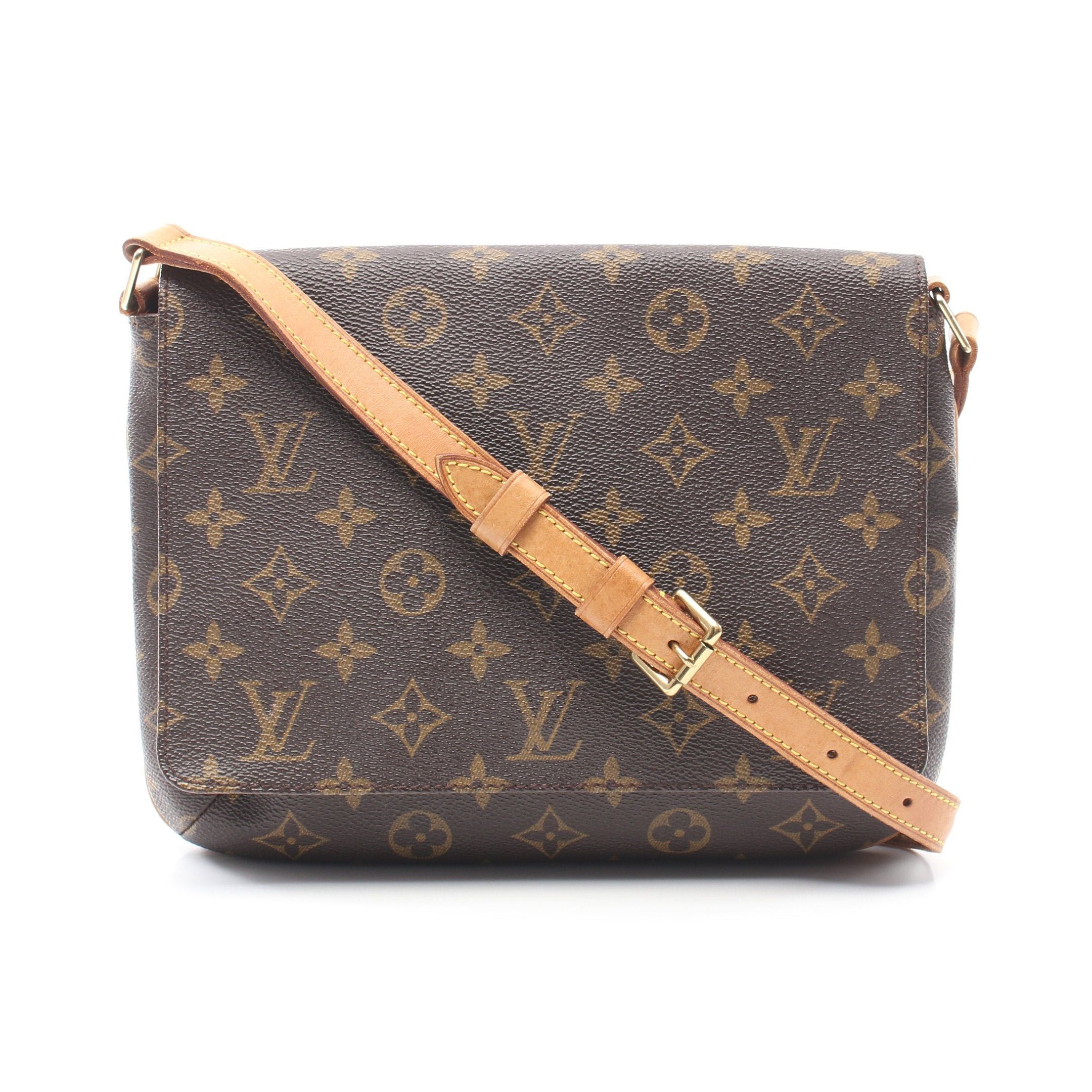 Louis Vuitton Louis Vuitton Musette Tango Short Strap Monogram Shoulder Bag Leather Brown Size ONE SIZE - 1 Thumbnail