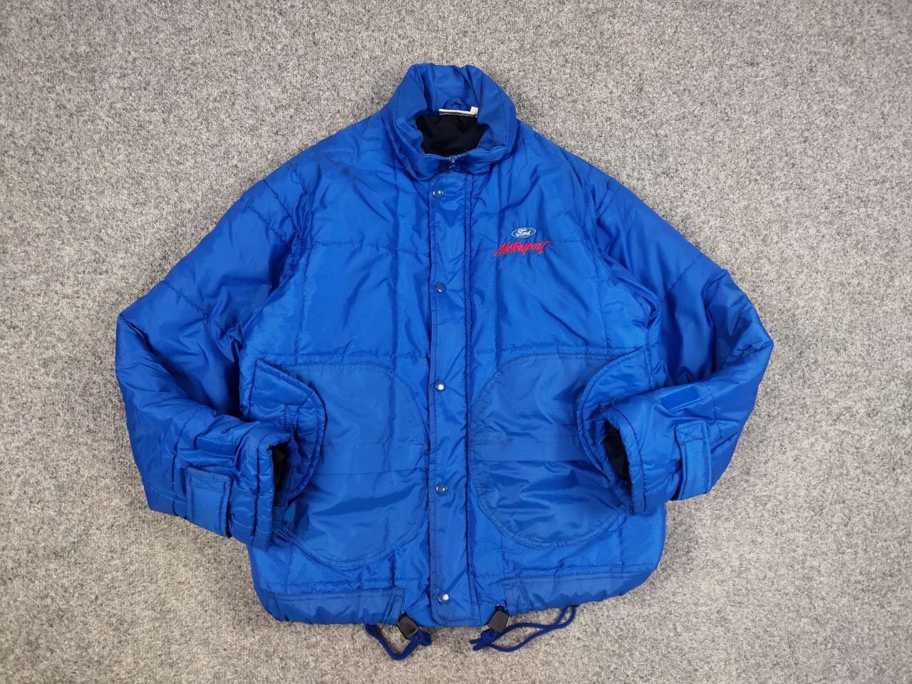 Vintage Vintage 90's Ford Motorsport Racing Winter Blue Nylon Jacket Size US S / EU 44-46 / 1 - 13 Thumbnail