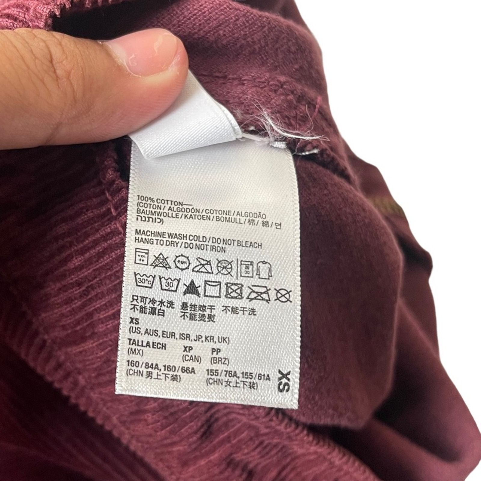 American Apparel American Apparel Corduroy A Line Mini Skirt Maroon Size XS Size 26" / US 2 / IT 38 - 5 Thumbnail