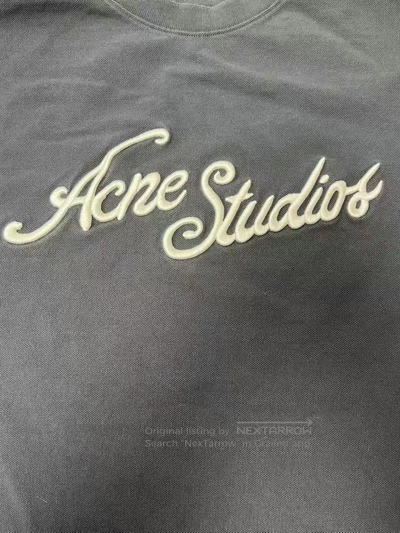 Acne Studios Acne Studios Embroidered Logo Letter Dropped Shoulder Slee Size US XXL / EU 58 / 5 - 3 Thumbnail
