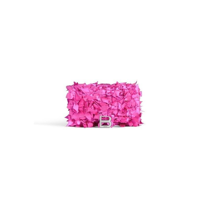Balenciaga Hourglass Wallet On Chain Satin Bows Size ONE SIZE - 1 Thumbnail