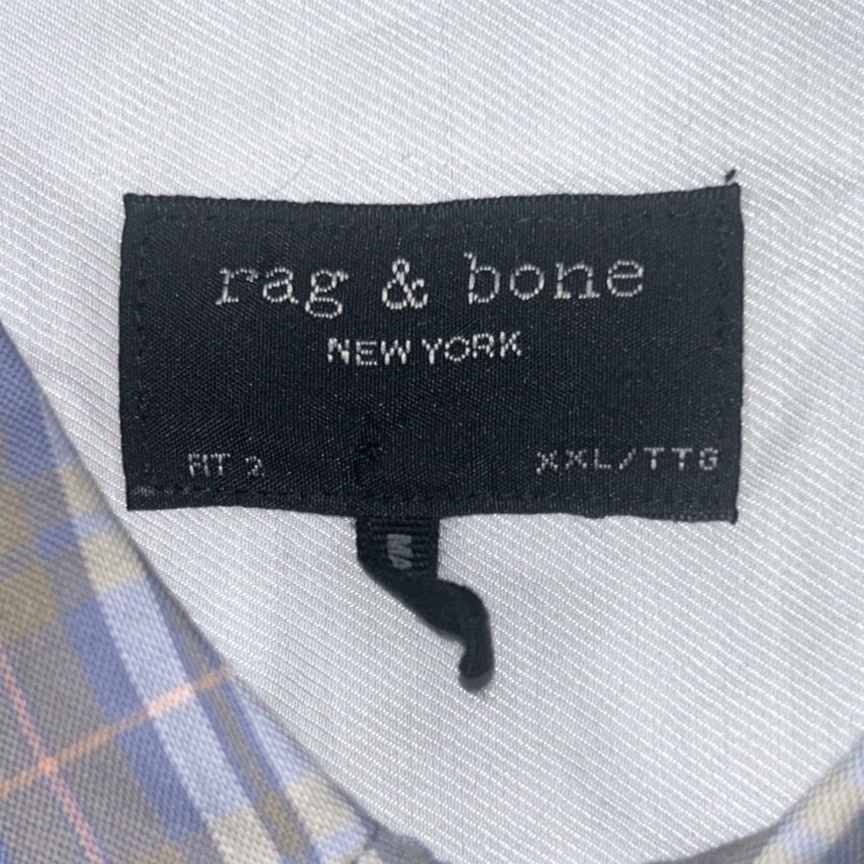 Rag & Bone Rag & Bone Shirt Mens 2XL Check Short Sleeve Button-Down Slim Fit 2 Size US XXL / EU 58 / 5 - 3 Thumbnail