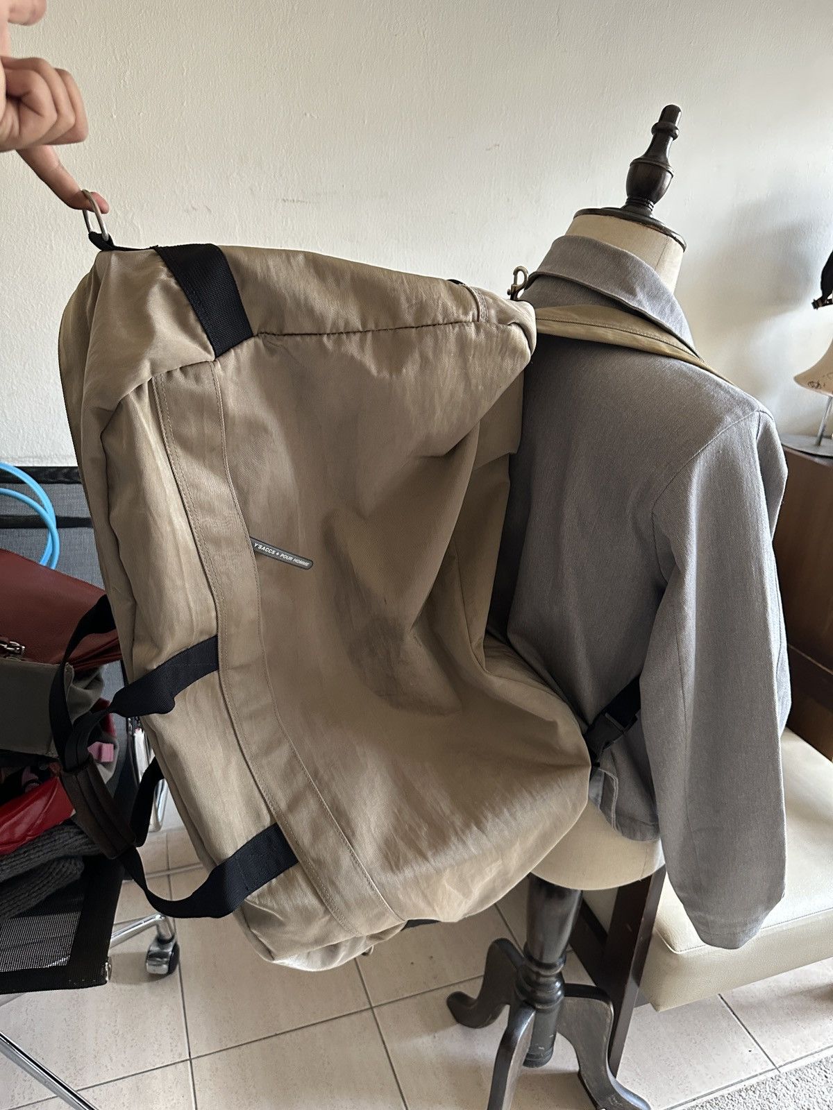 Yohji Yamamoto 1990s YSACCS POUR HOMME YOHJI YAMAMOTO Nylon Duffle Bag Size ONE SIZE - 21 Thumbnail
