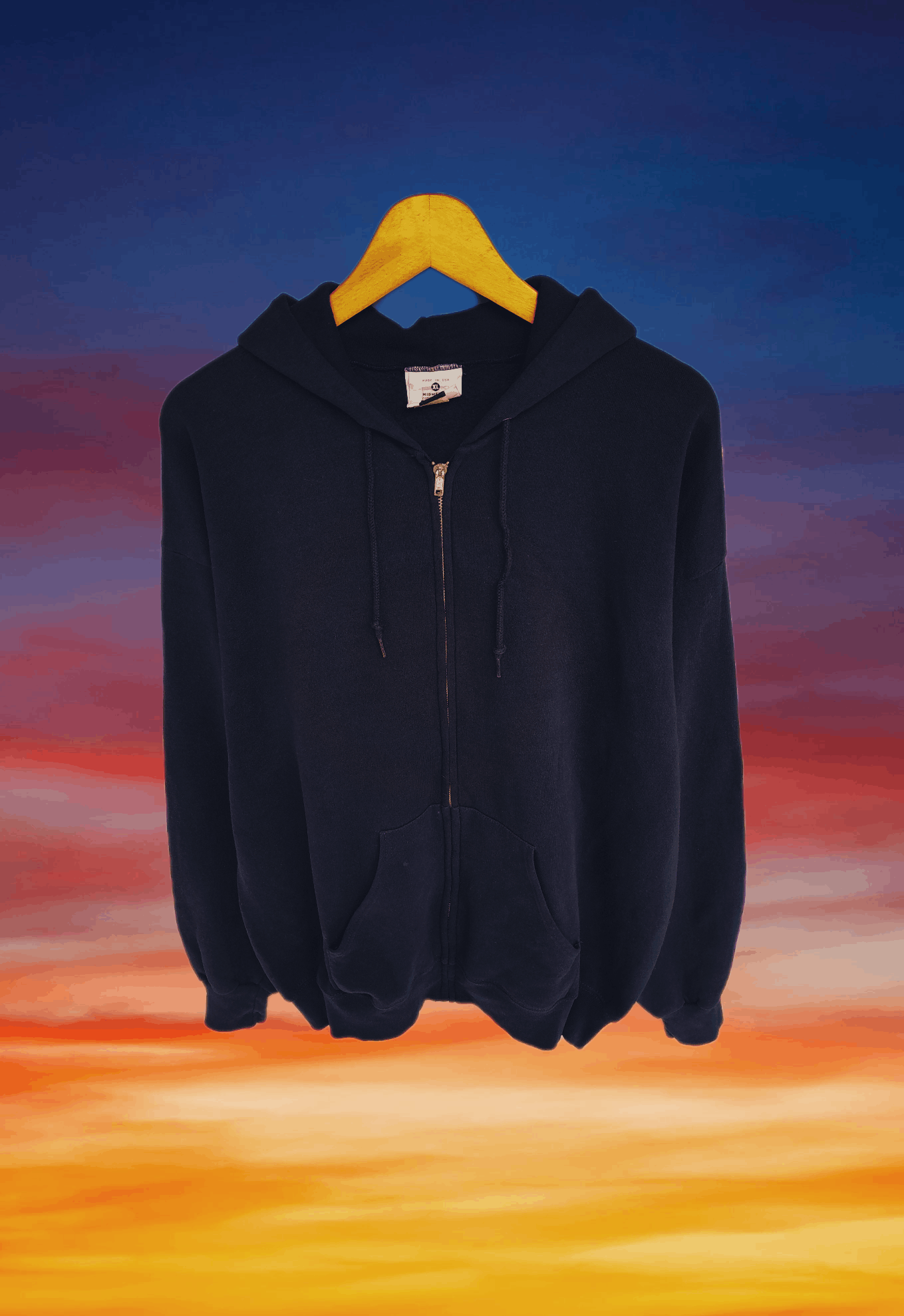 Lee Vintage 90s Lee blank zip hoodie rap tee style Size US XL / EU 56 / 4 - 4 Thumbnail