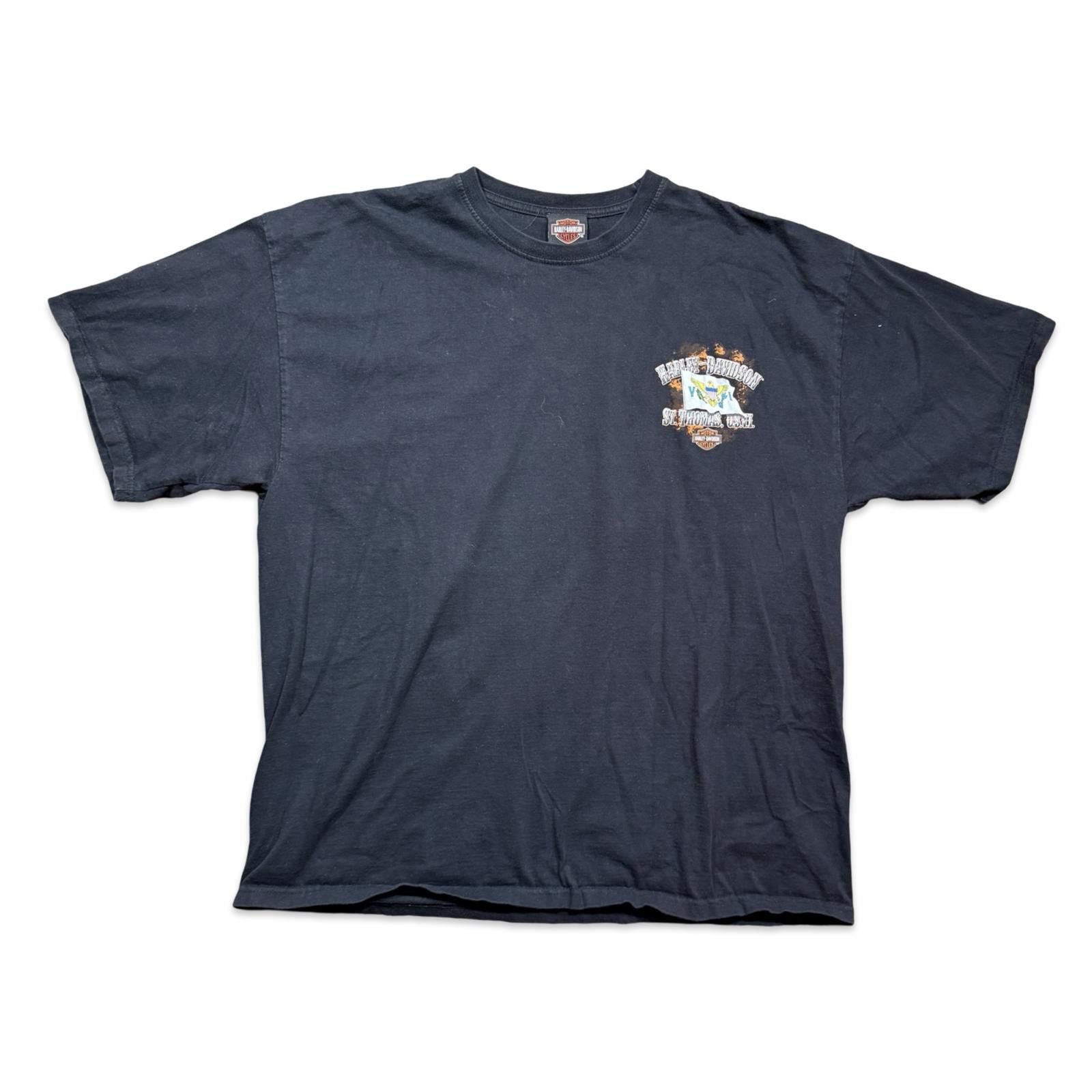 Harley Davidson Harley-Davidson Motorcycles St. Thomas Vintage T-Shirt Size US XXL / EU 58 / 5 - 2 Thumbnail