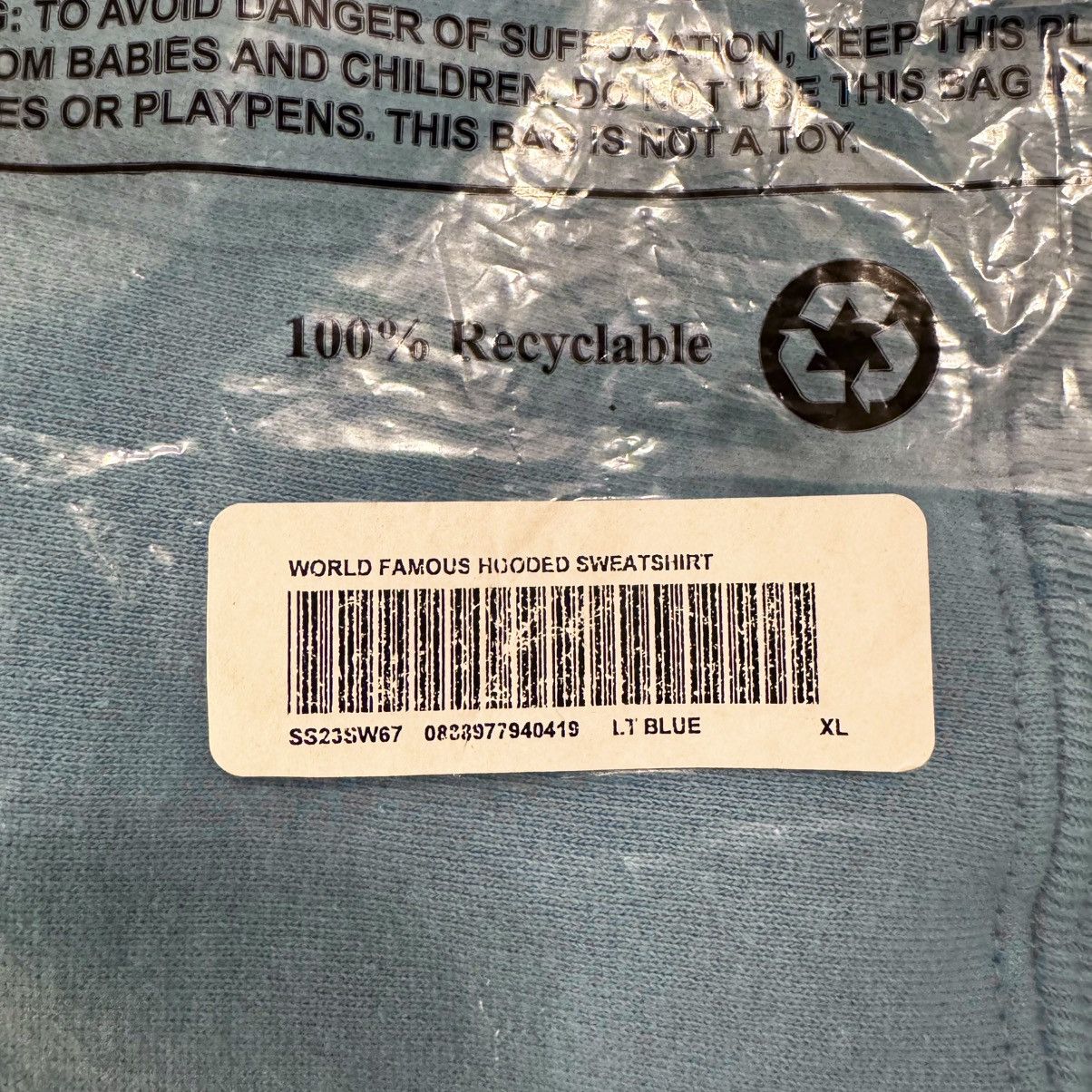 Supreme Supreme World Famous Micro Hooded Sweatshirt Size US XL / EU 56 / 4 - 13 Thumbnail