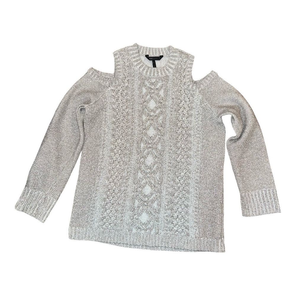 Bcbgmaxazria BCBGMAXAZRIA “Arlene” Metallic Cable Knit Sweater – NWOT – Size M / US 6-8 / IT 42-44 - 3 Thumbnail