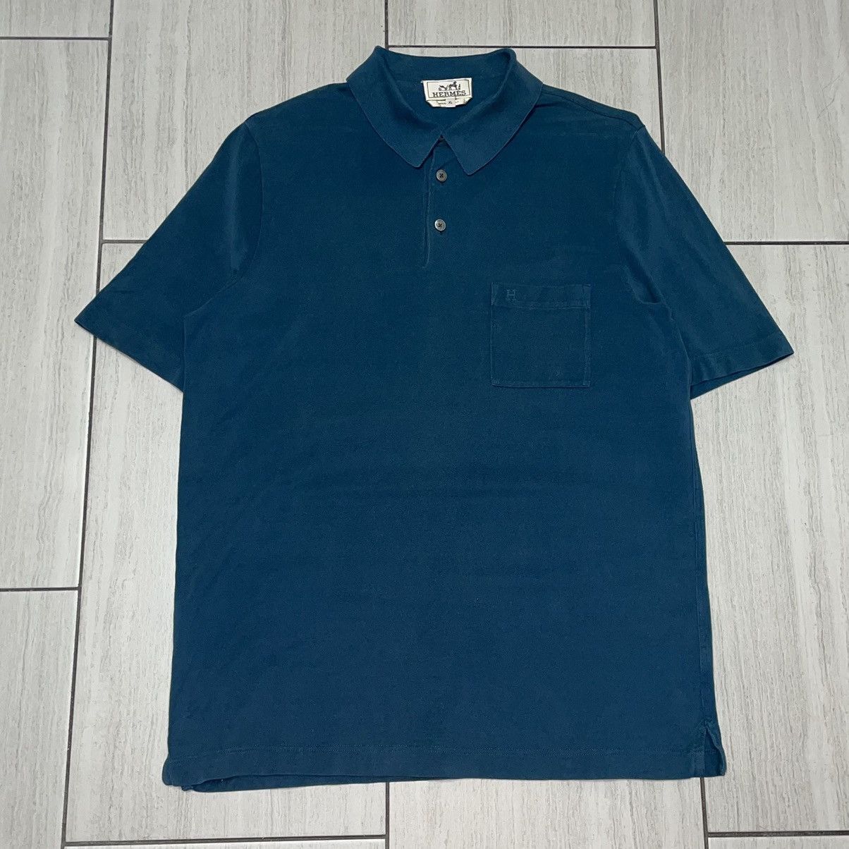 Hermes Hermes Pocket Polo Shirt Size US XL / EU 56 / 4 - 1 Thumbnail